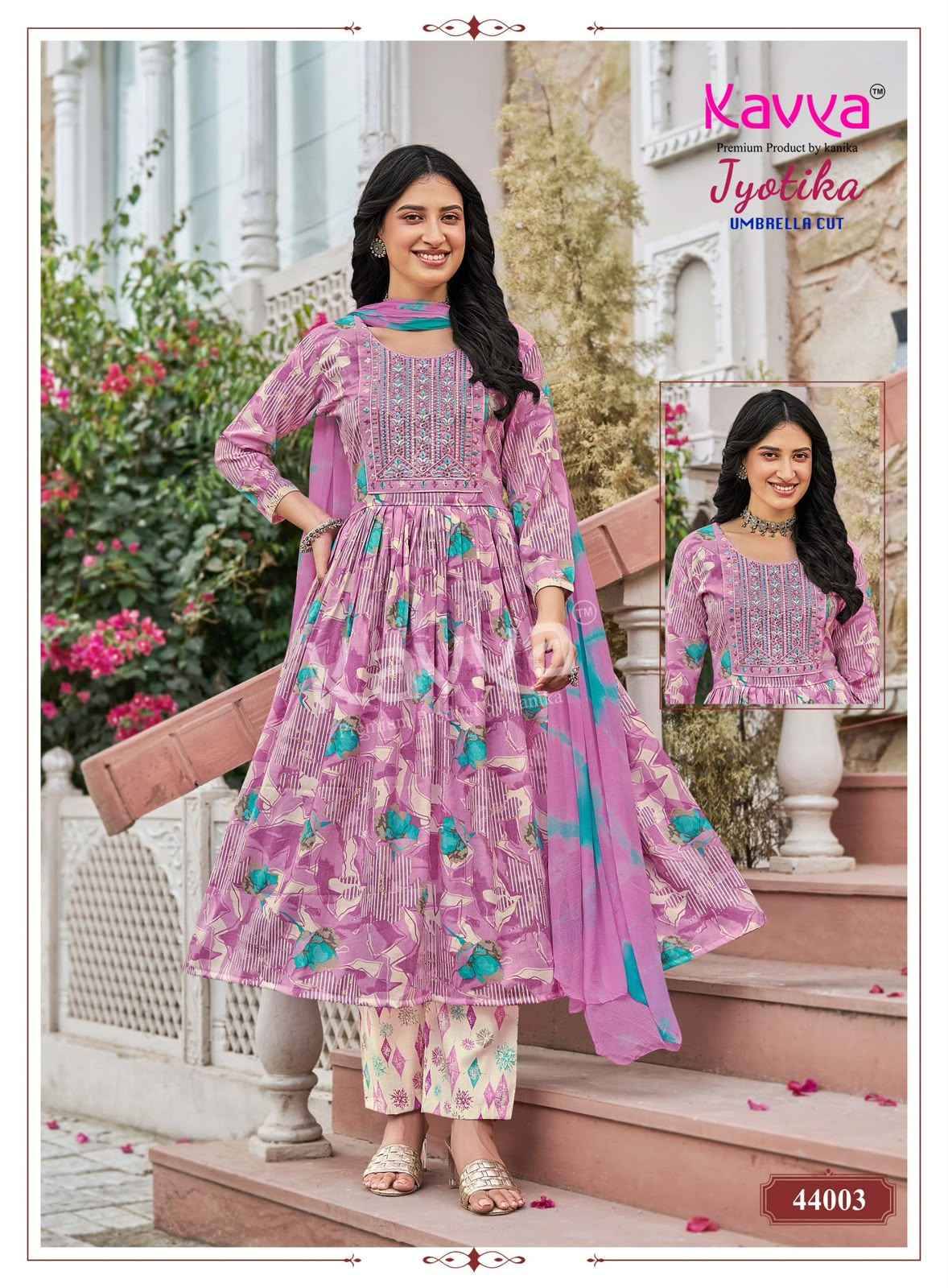 Kavya Jyotika Vol 44 Capsule Kurti Combo Set _  Surat Wholesalers  10 pcs Catalogue