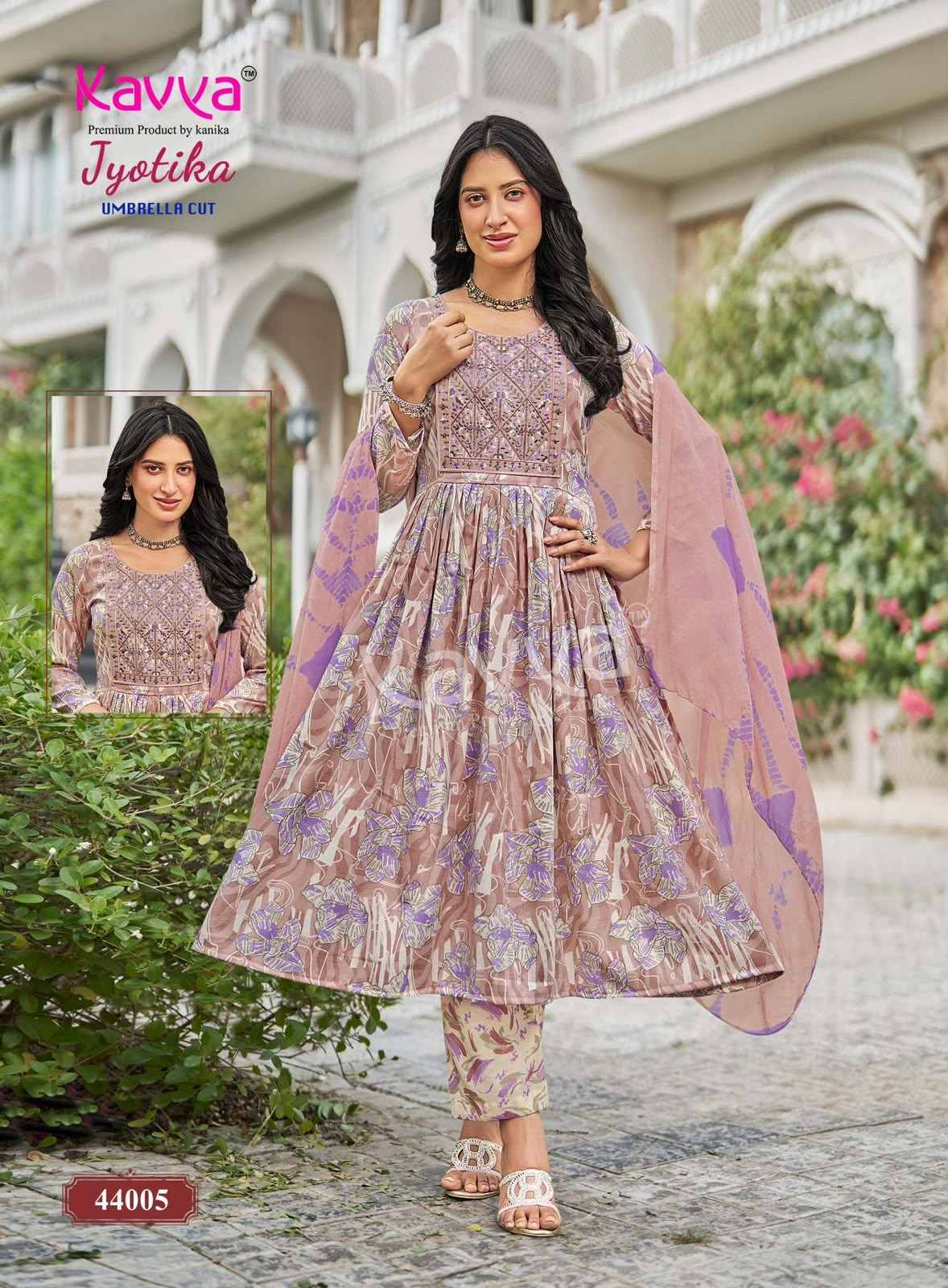 Kavya Jyotika Vol 44 Capsule Kurti Combo Set _  Surat Wholesalers  10 pcs Catalogue