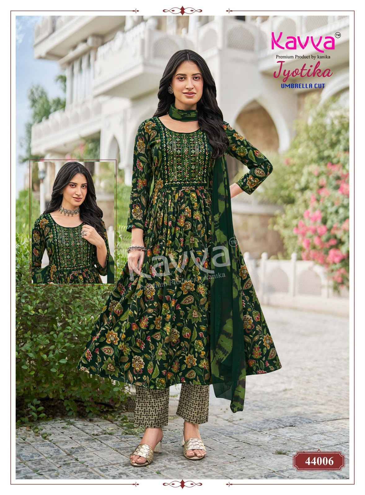 Kavya Jyotika Vol 44 Capsule Kurti Combo Set _  Surat Wholesalers  10 pcs Catalogue