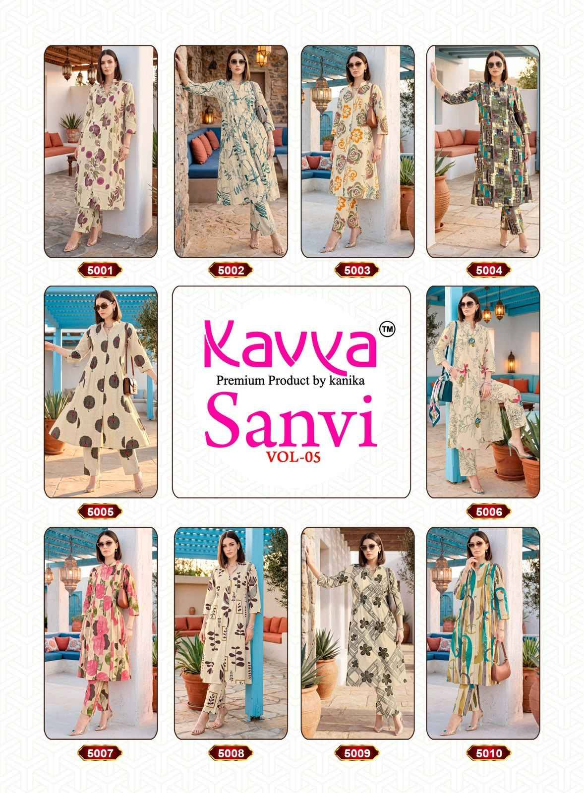 Kavya Sanvi Vol 5 Cotton Co Ord Set 10 pcs Catalog | Wholesale Market Surat