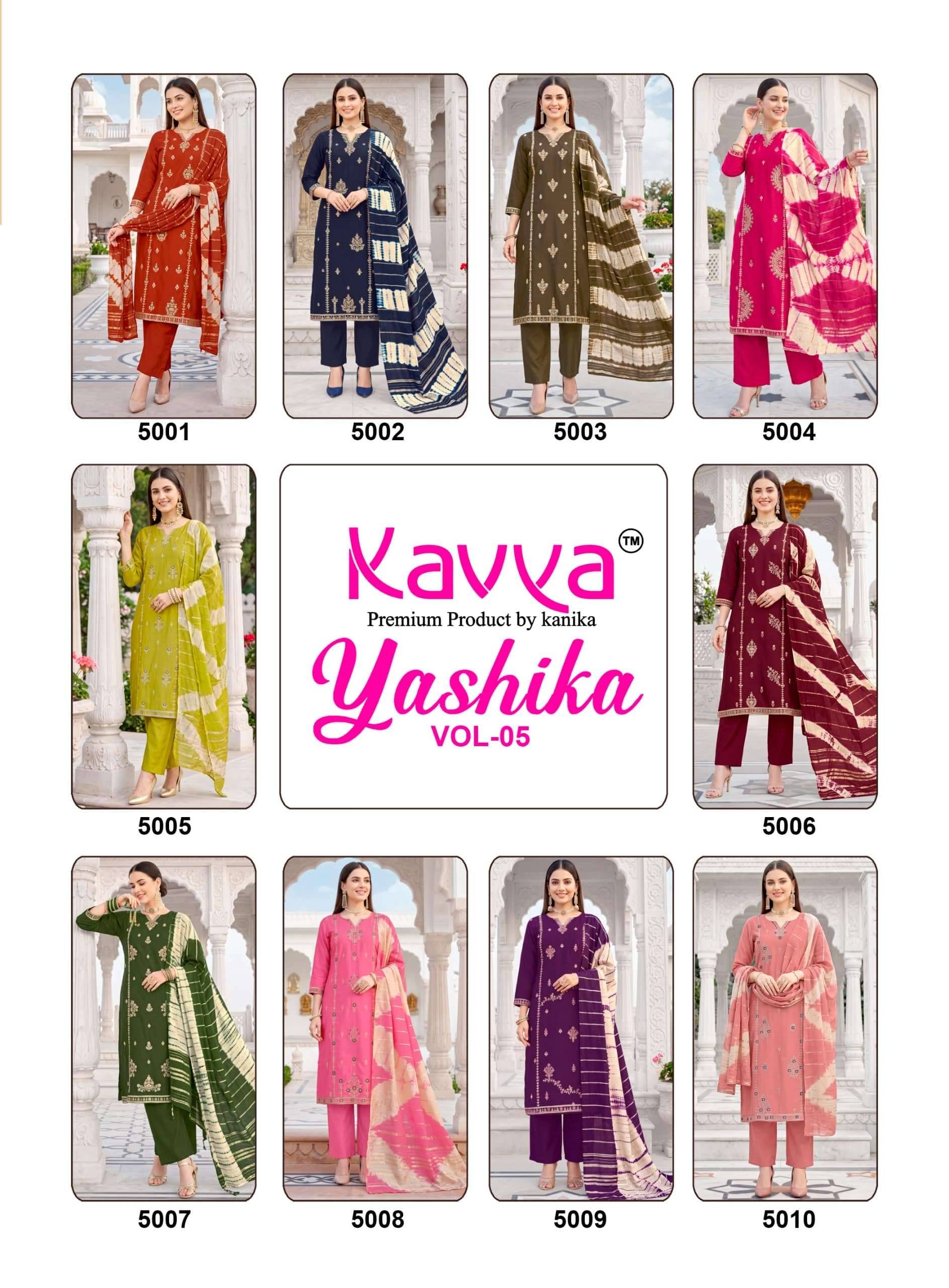 Kavya Yashika Vol 5 Readymade Party Wear Suits 10 Pcs Catalog
