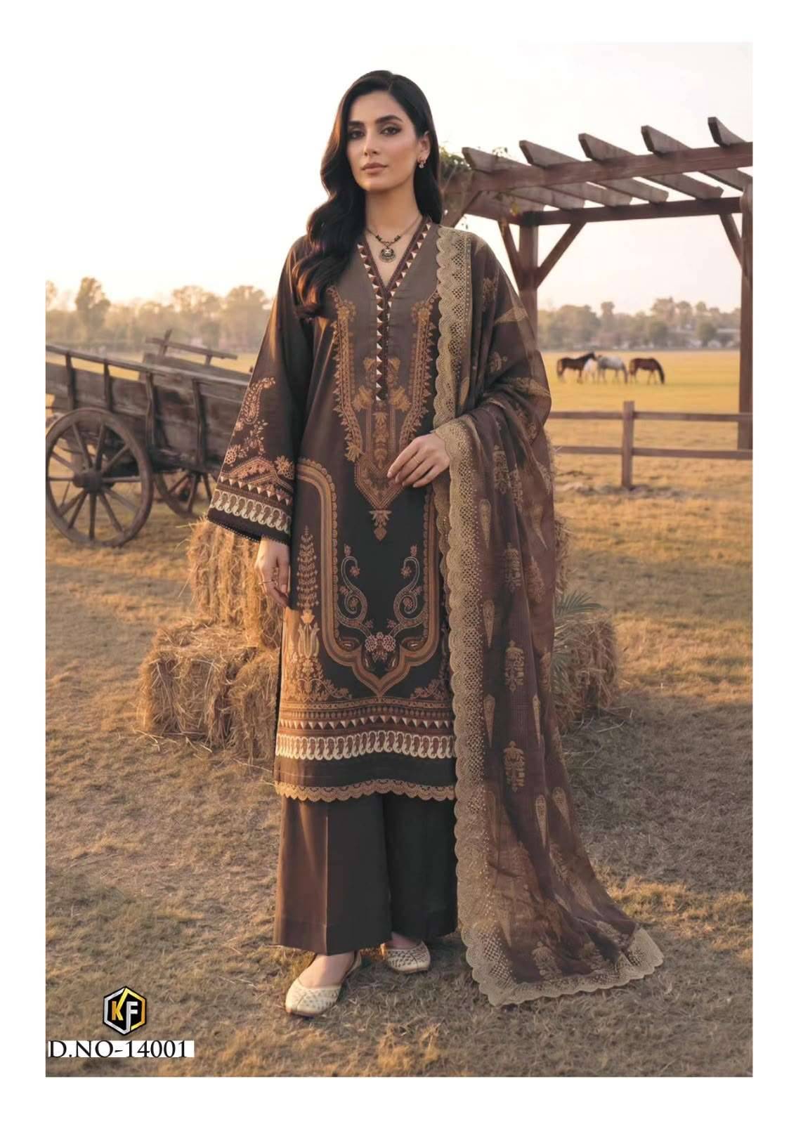 Keval Fab Kaneez Vol 14 Pakistani Print Cotton Salwar Suit 6 Pcs Catalog