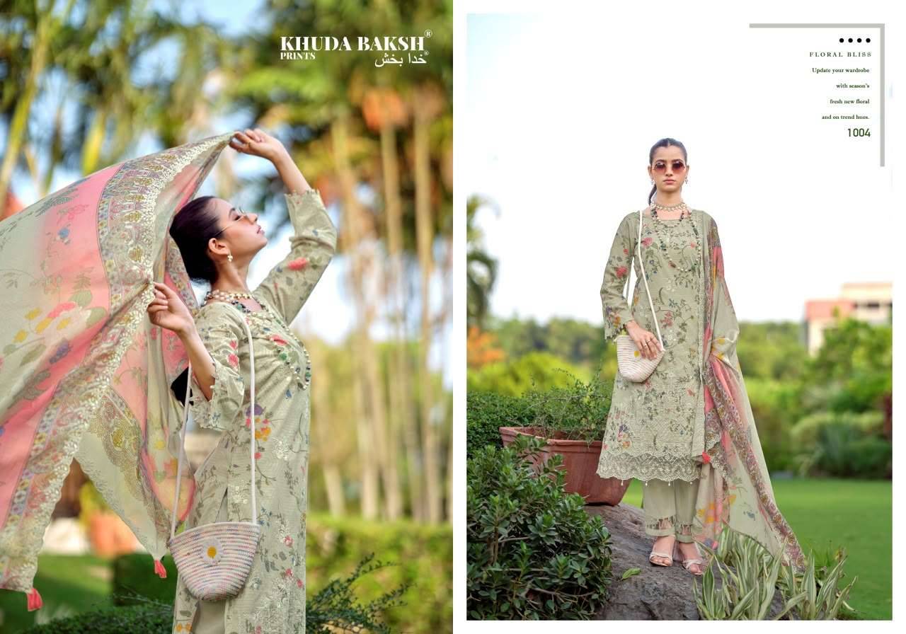 Khuda Baksh Humdum Vol 3 Chikankari Pure Lawn Dress Material 10 Pcs Catalog