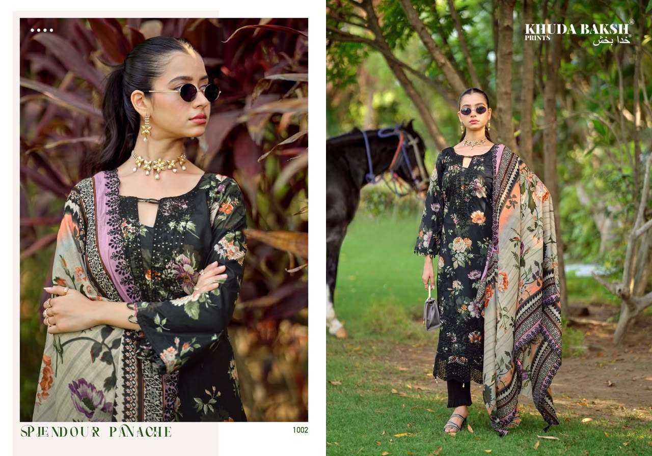 Khuda Baksh Humdum Vol 3 Chikankari Pure Lawn Dress Material 10 Pcs Catalog