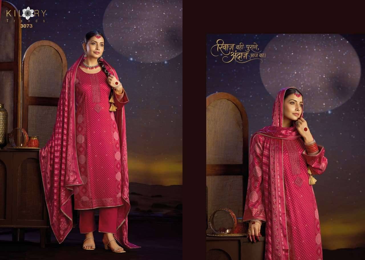 Kilory Shrungar Pure Gajji Silk Dress Material 4 Pcs Catalog