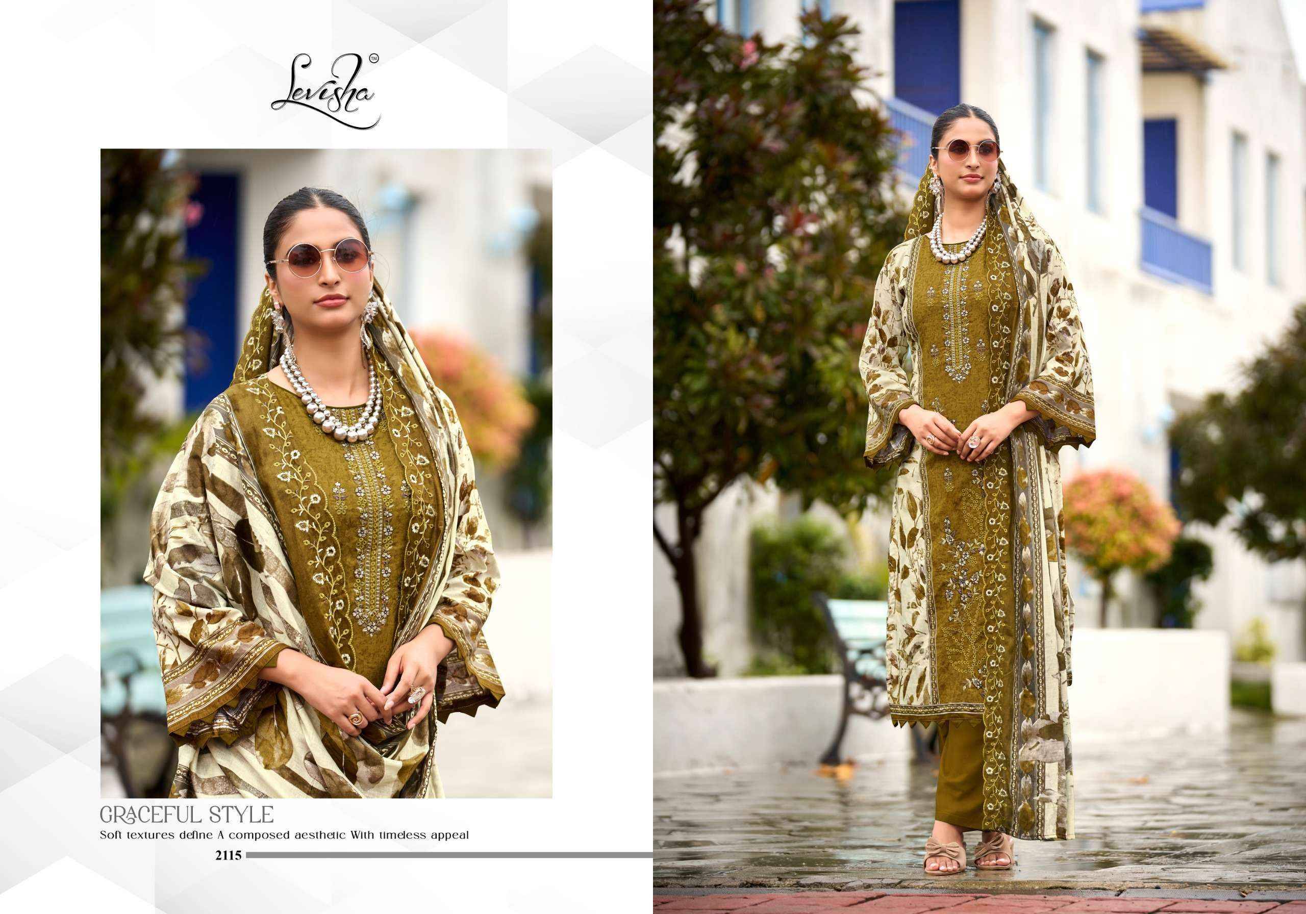 Levisha Madhubala Vol 21 Lawn Cotton Dress Material 6 pcs Catalogue