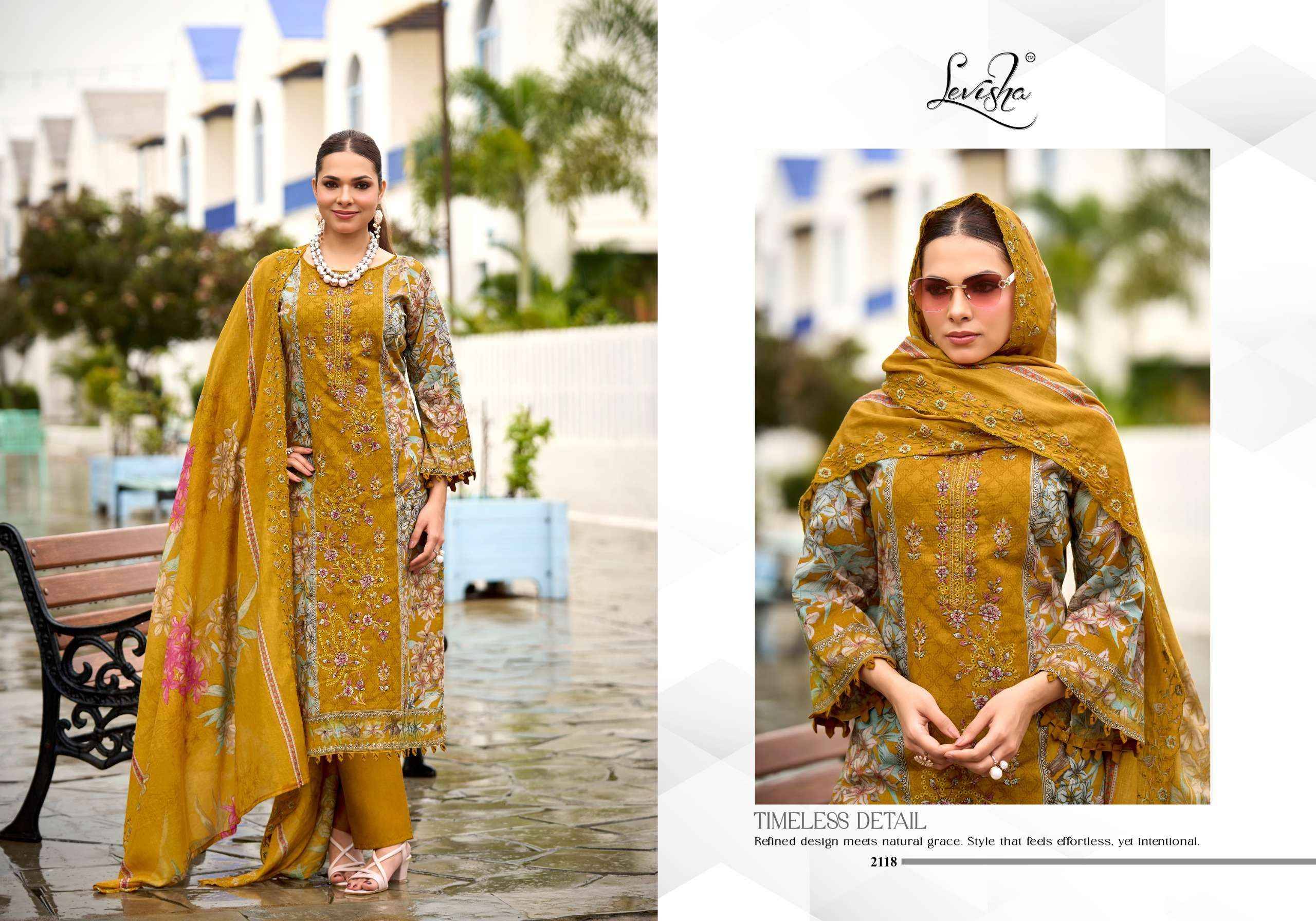 Levisha Madhubala Vol 21 Lawn Cotton Dress Material 6 pcs Catalogue
