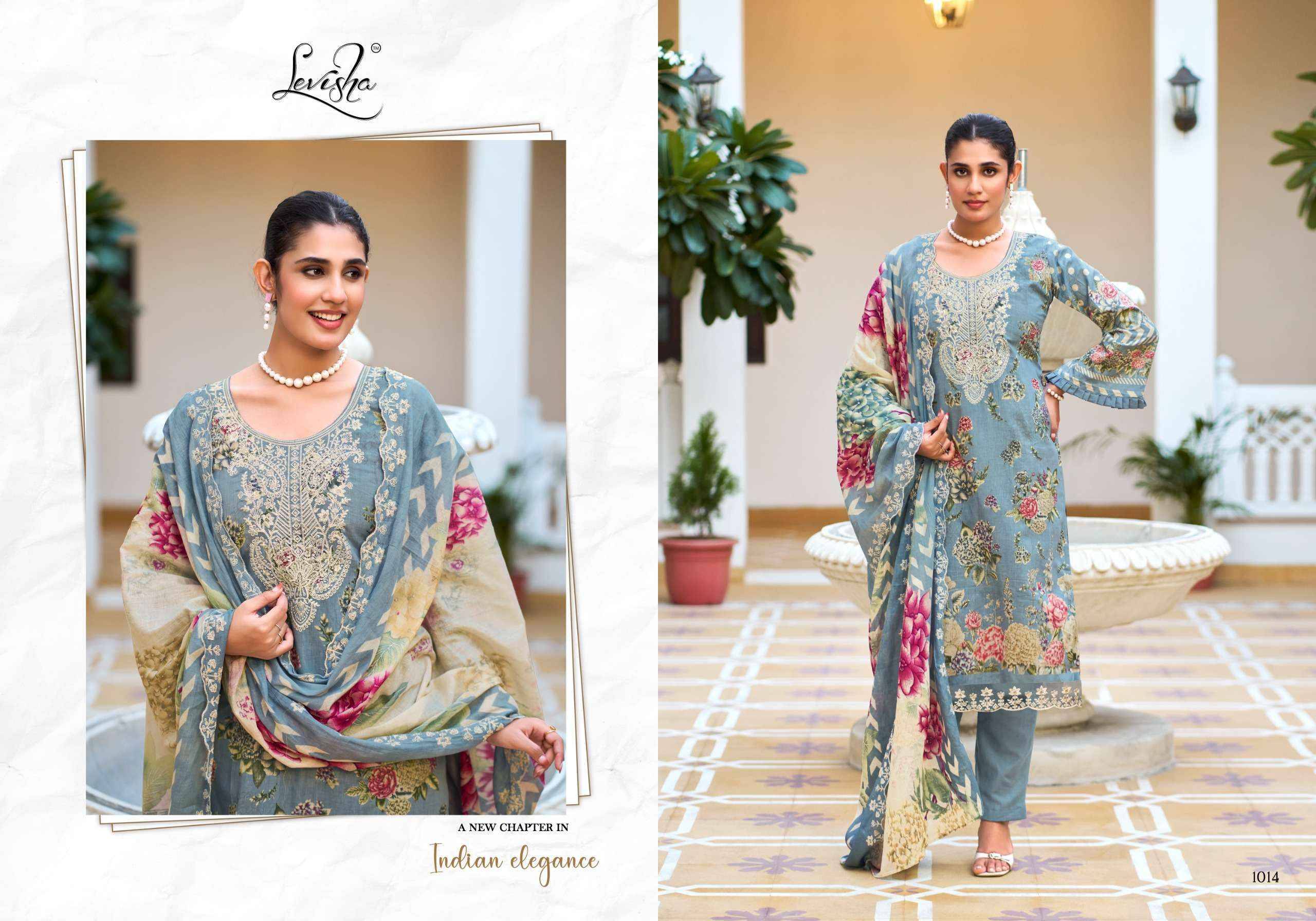 Levisha Mehfuz Nx Lawn Cotton Salwar Kameez _ Surat Wholesalers 8 Pcs Catalog 