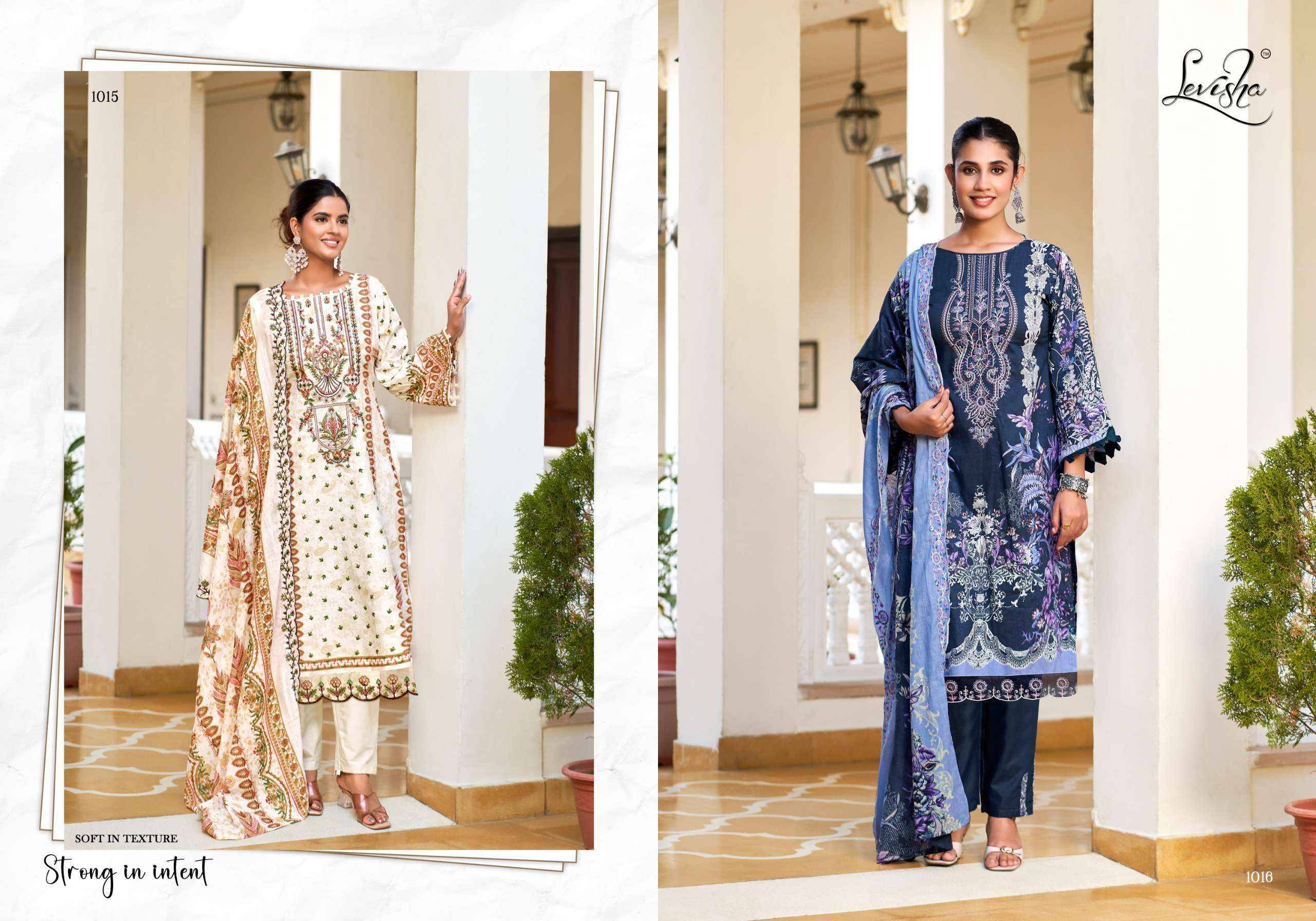 Levisha Mehfuz Nx Lawn Cotton Salwar Kameez _ Surat Wholesalers 8 Pcs Catalog 
