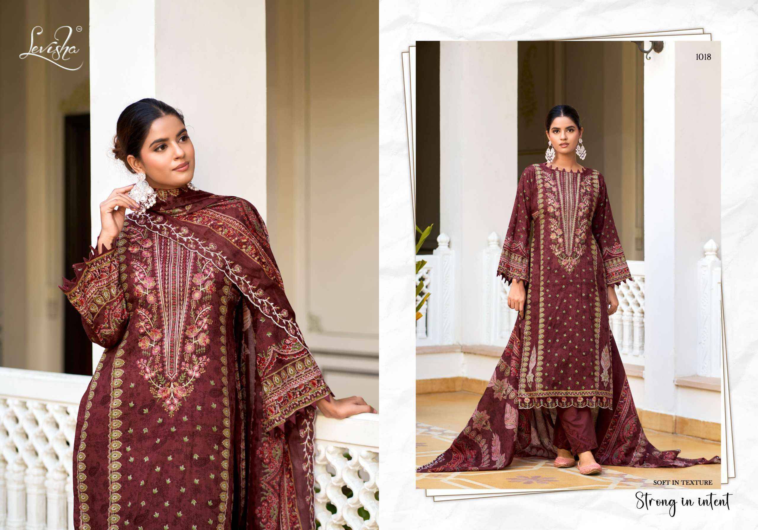 Levisha Mehfuz Nx Lawn Cotton Salwar Kameez _ Surat Wholesalers 8 Pcs Catalog 
