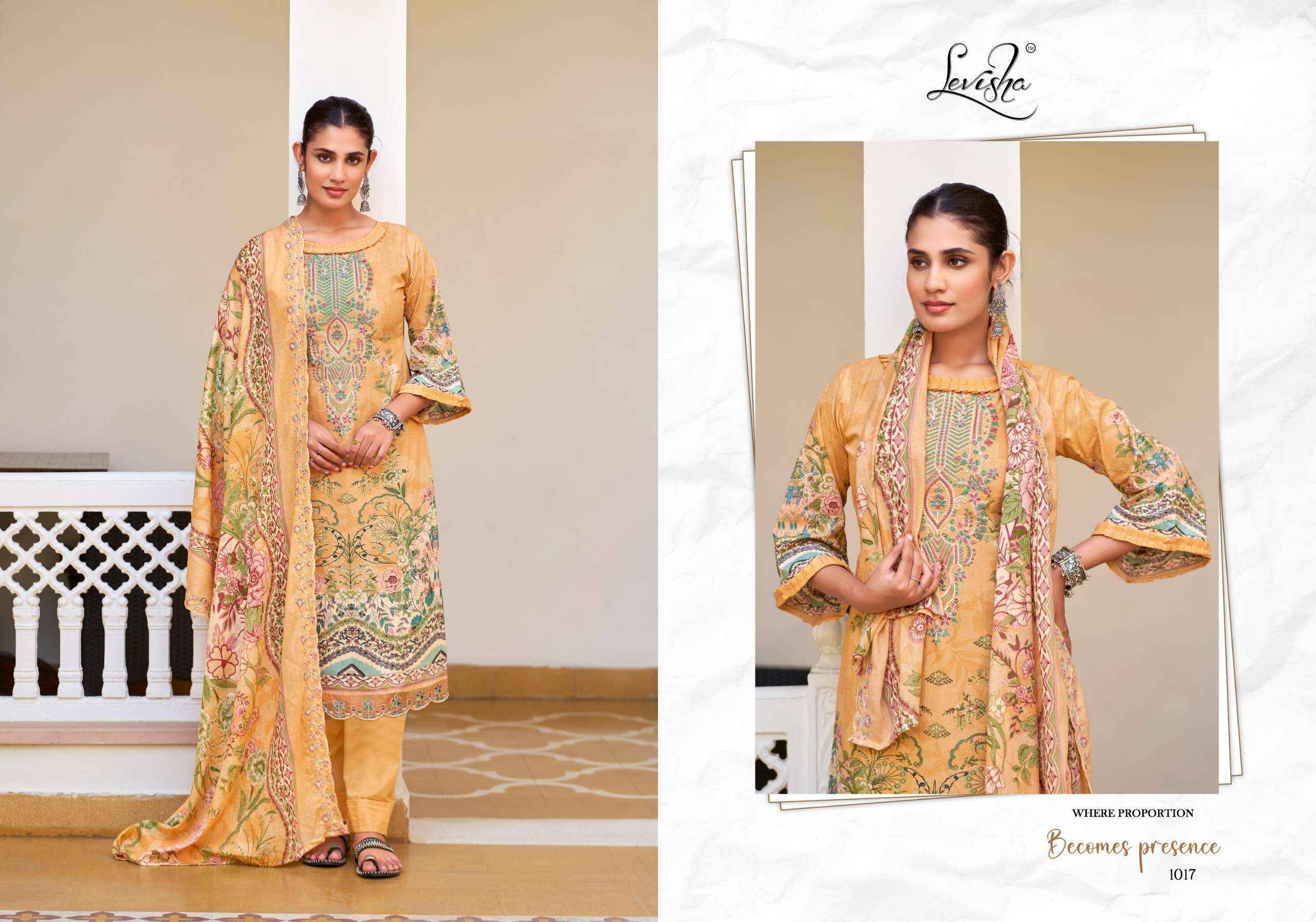 Levisha Mehfuz Nx Lawn Cotton Salwar Kameez _ Surat Wholesalers 8 Pcs Catalog 