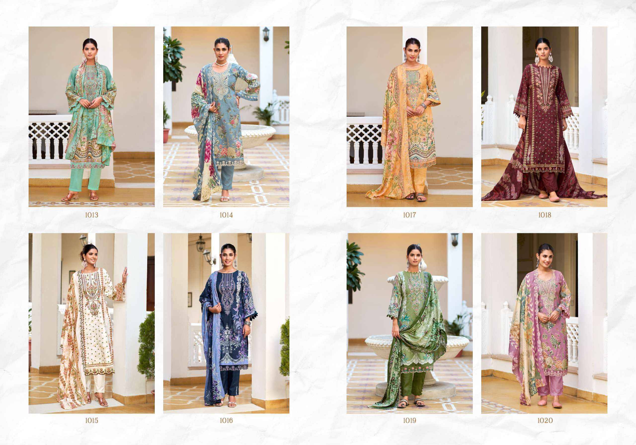 Levisha Mehfuz Nx Lawn Cotton Salwar Kameez _ Surat Wholesalers 8 Pcs Catalog 