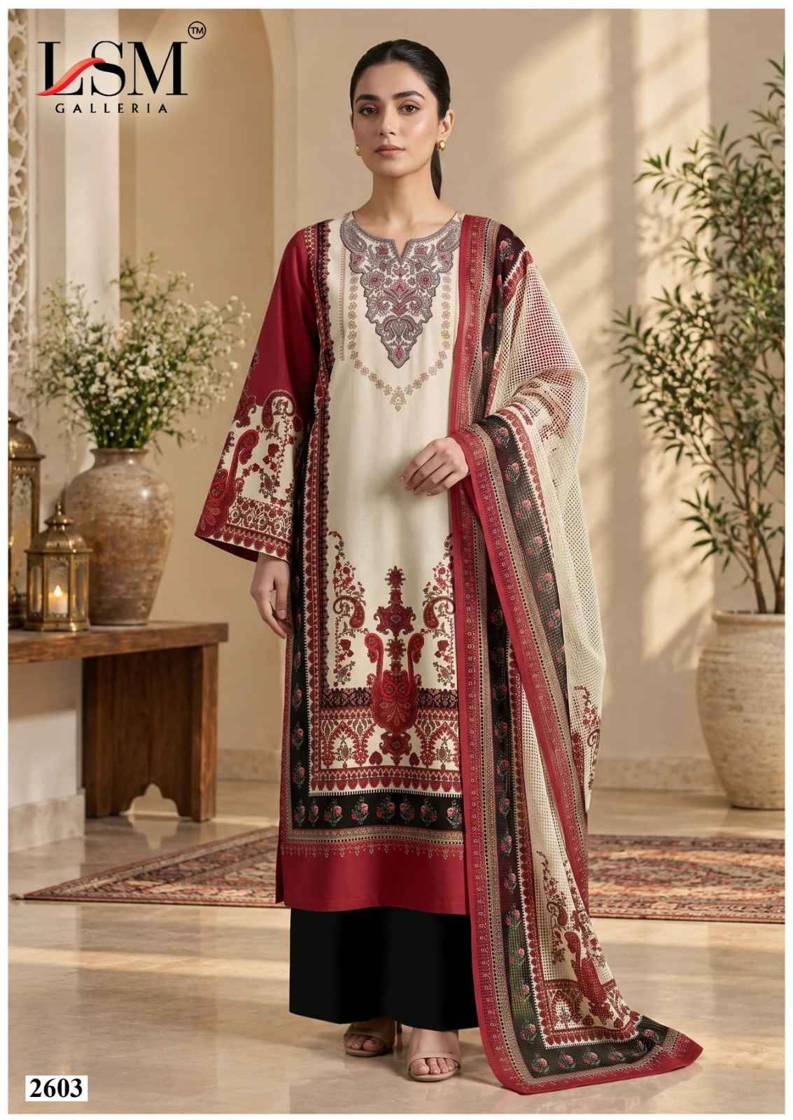 LSM Galleria Parian Dream Vol 26 Cotton Dress Material 6 pcs Catalog
