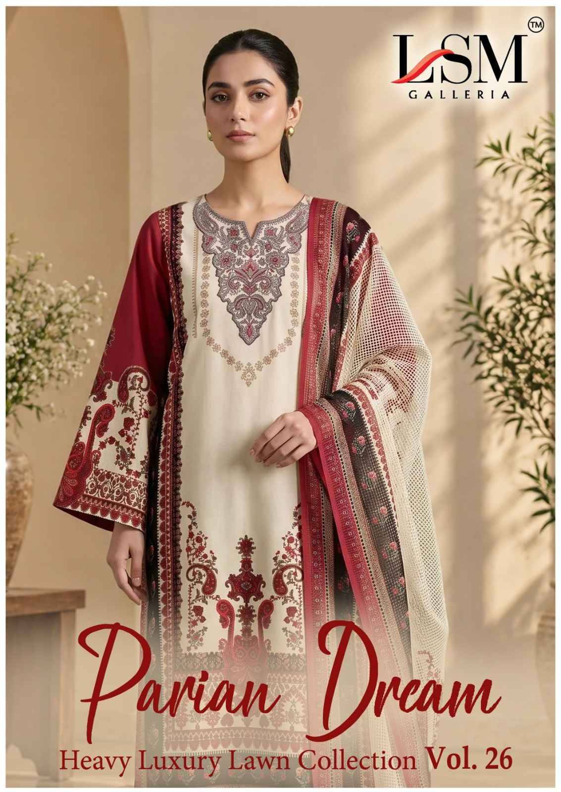 LSM Galleria Parian Dream Vol 26 Cotton Dress Material 6 pcs Catalog