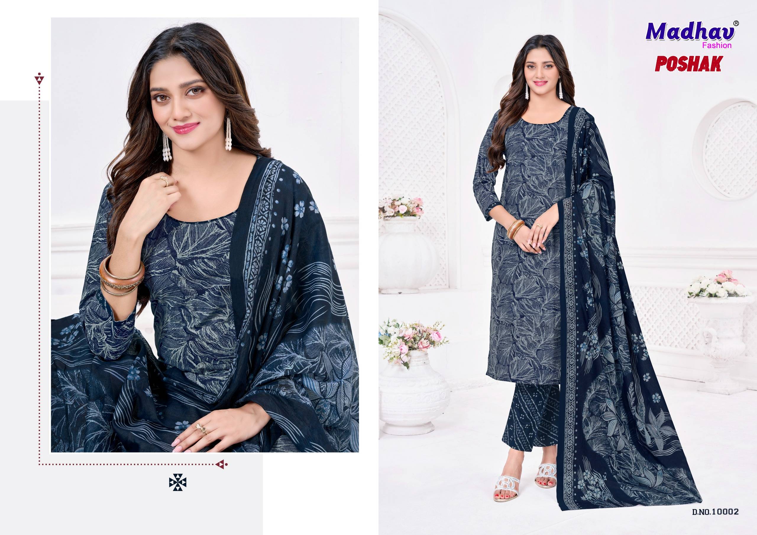 Madhav Poshak Vol 10 Pure Cotton Salwar Suits With Price 10 Pcs Catalog