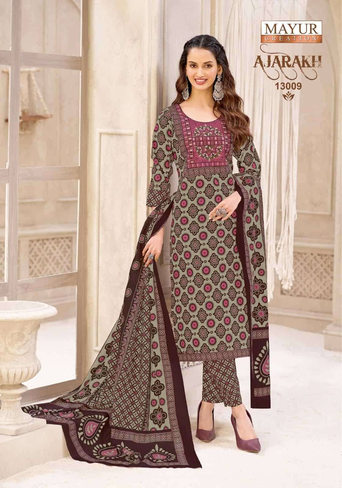 Mayur Ajarakh Vol 13 Pure Cotton Readymade Suits 10 Pcs Catalog