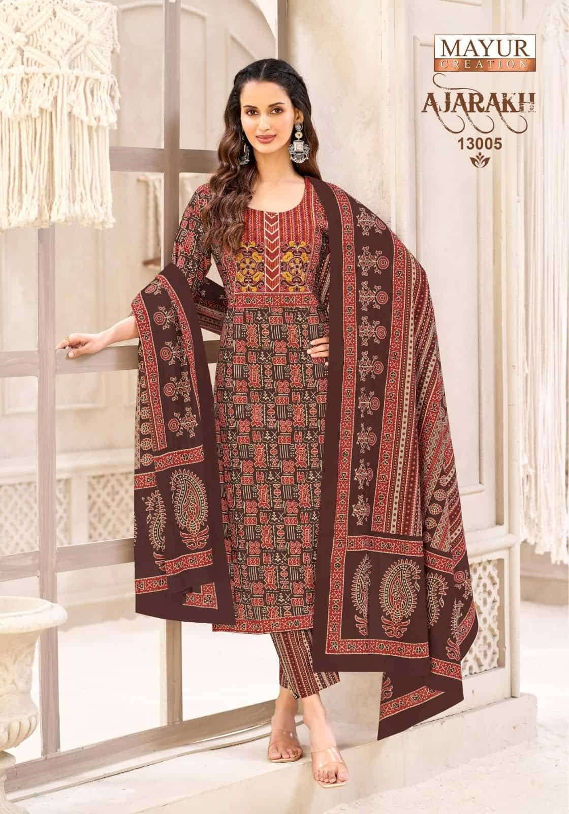 Mayur Ajarakh Vol 13 Pure Cotton Readymade Suits 10 Pcs Catalog