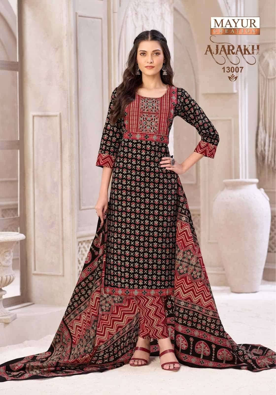 Mayur Ajarakh Vol 13 Pure Cotton Readymade Suits 10 Pcs Catalog