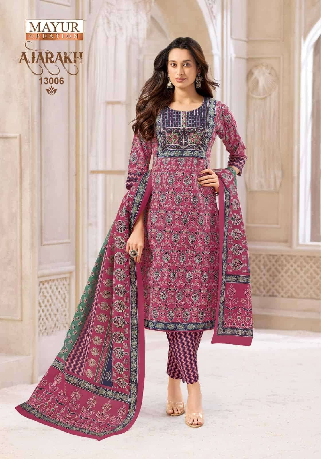 Mayur Ajarakh Vol 13 Pure Cotton Readymade Suits 10 Pcs Catalog