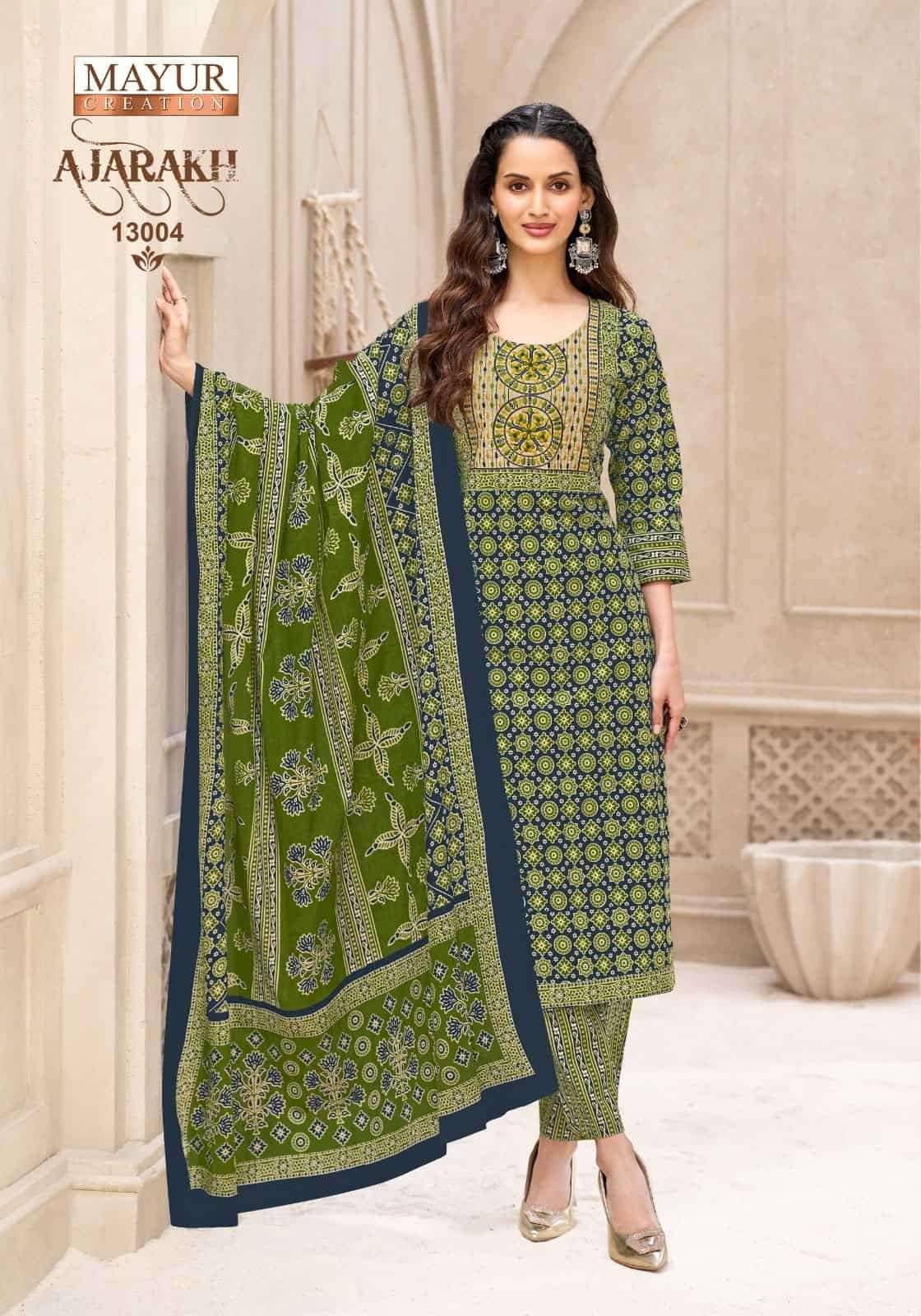 Mayur Ajarakh Vol 13 Pure Cotton Readymade Suits 10 Pcs Catalog