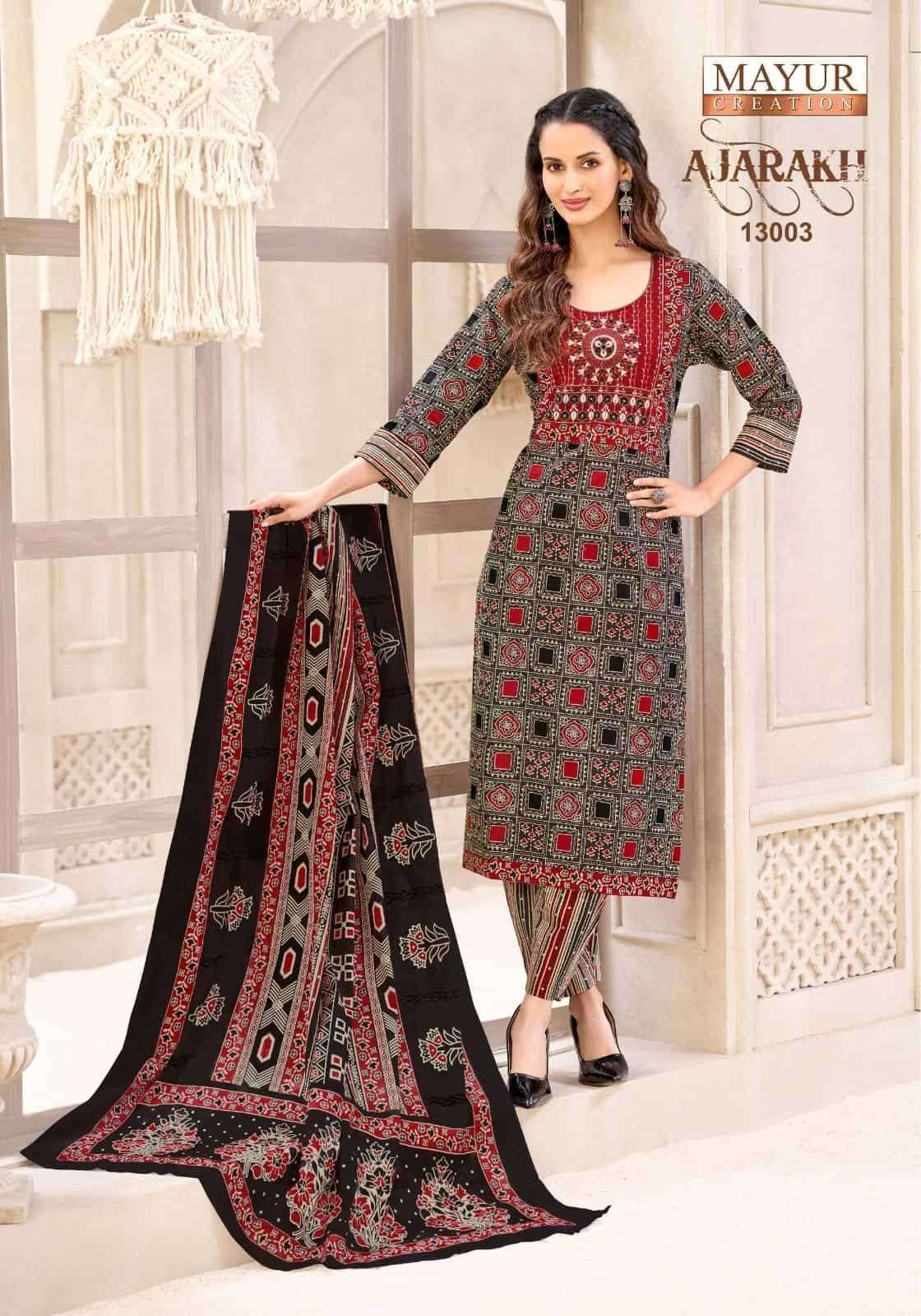 Mayur Ajarakh Vol 13 Pure Cotton Readymade Suits 10 Pcs Catalog