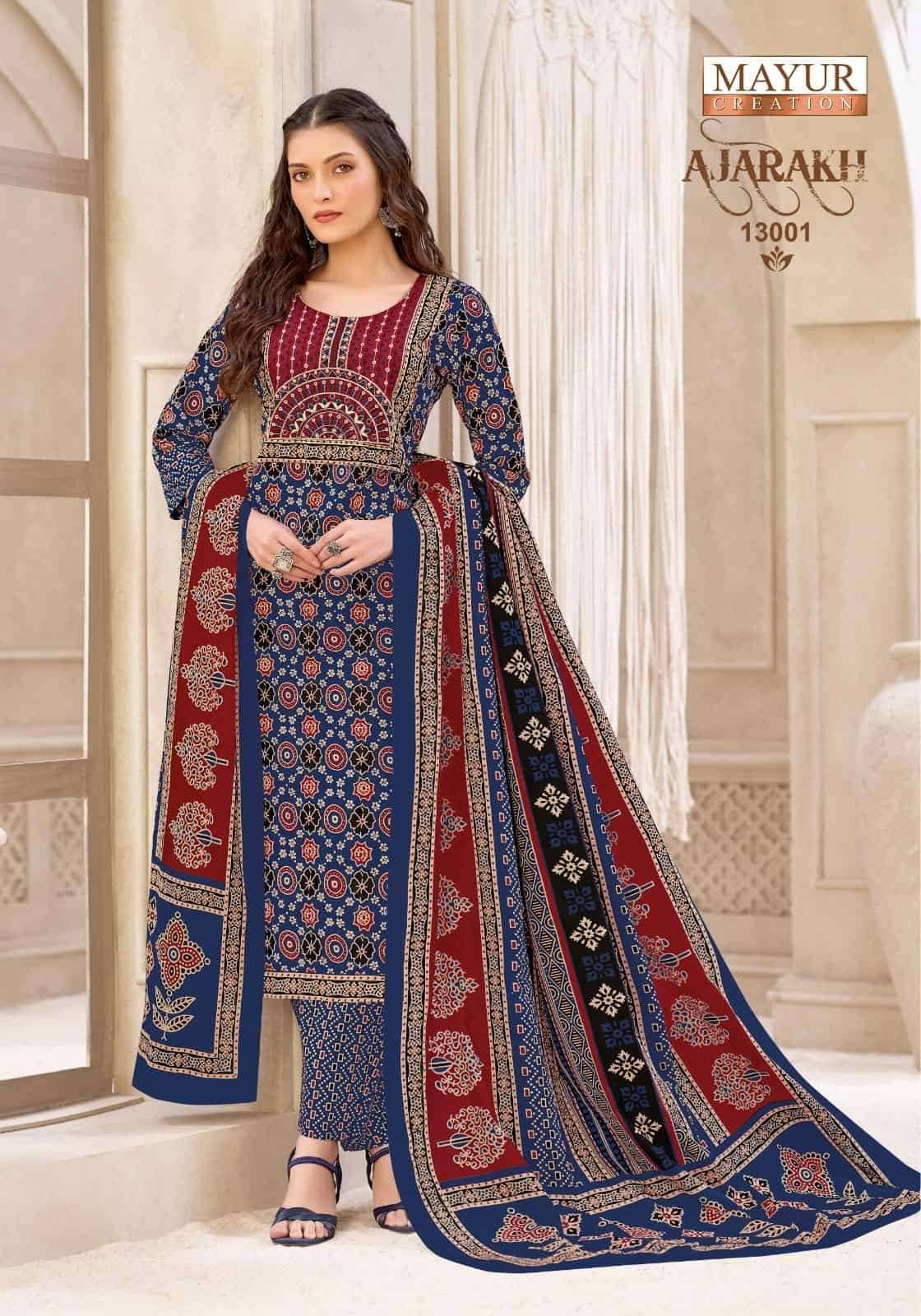 Mayur Ajarakh Vol 13 Pure Cotton Readymade Suits 10 Pcs Catalog