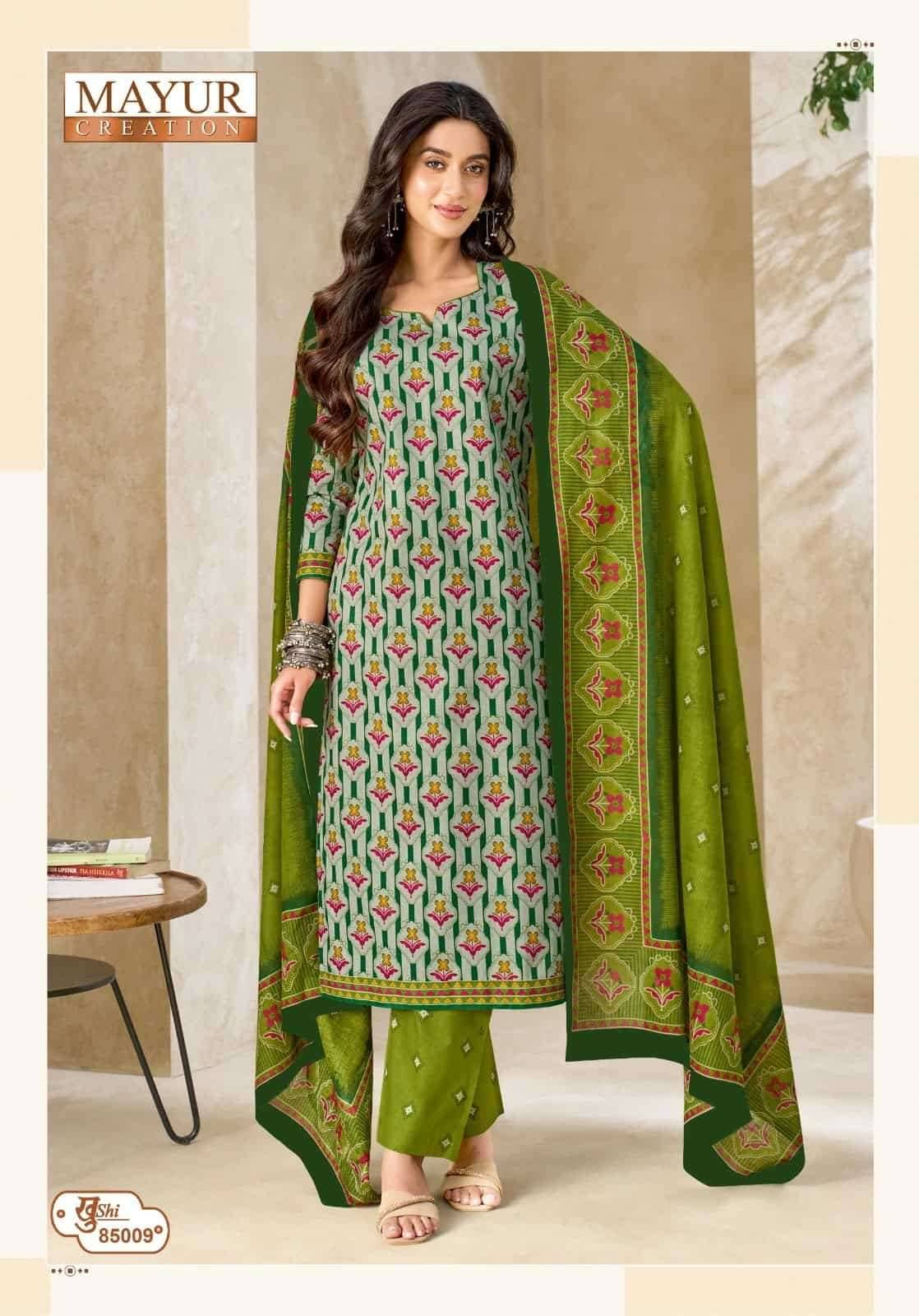 Mayur Khushi Vol 85 Pure Cotton Dress Material 24 Pcs Catalog
