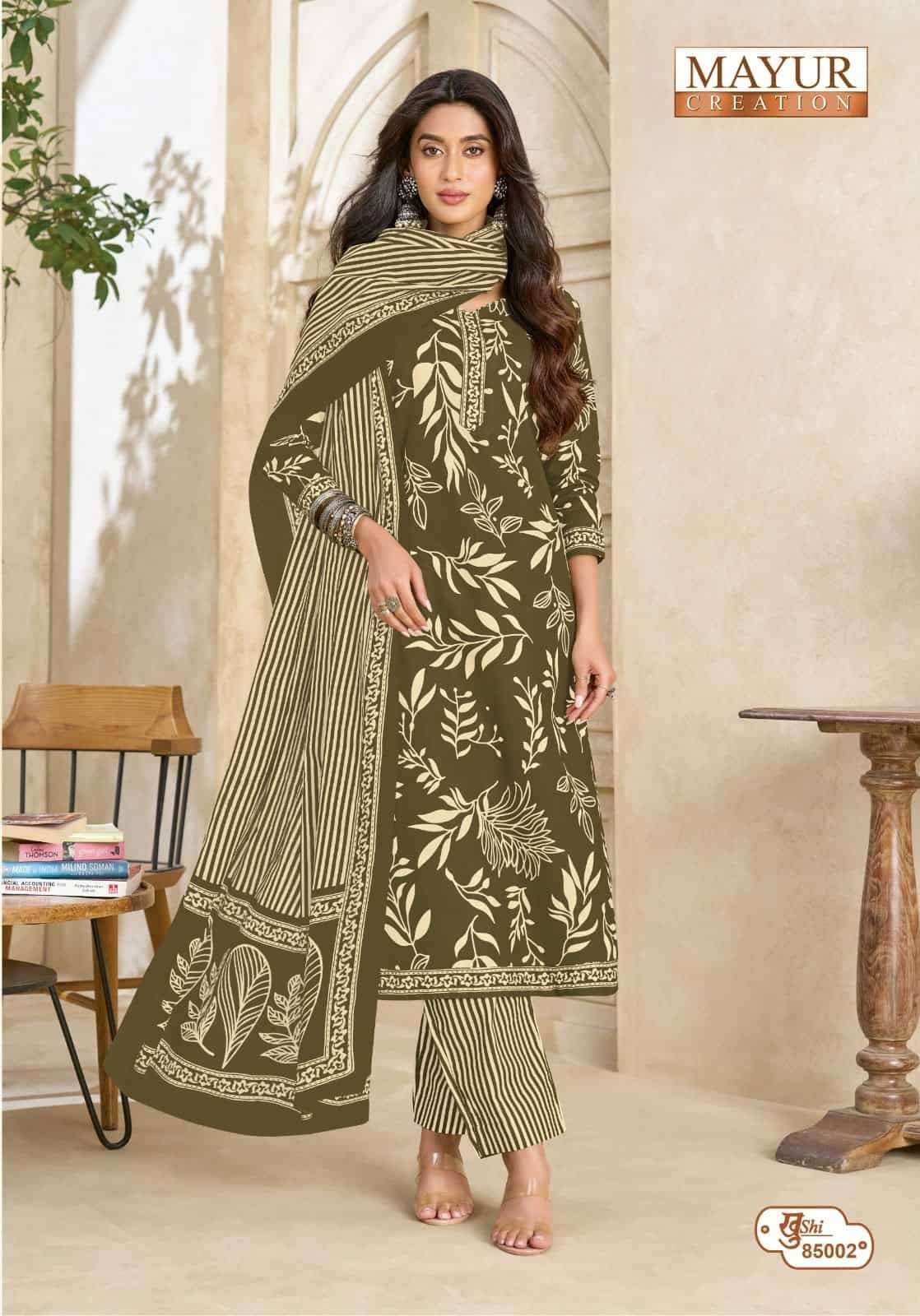 Mayur Khushi Vol 85 Pure Cotton Dress Material 24 Pcs Catalog