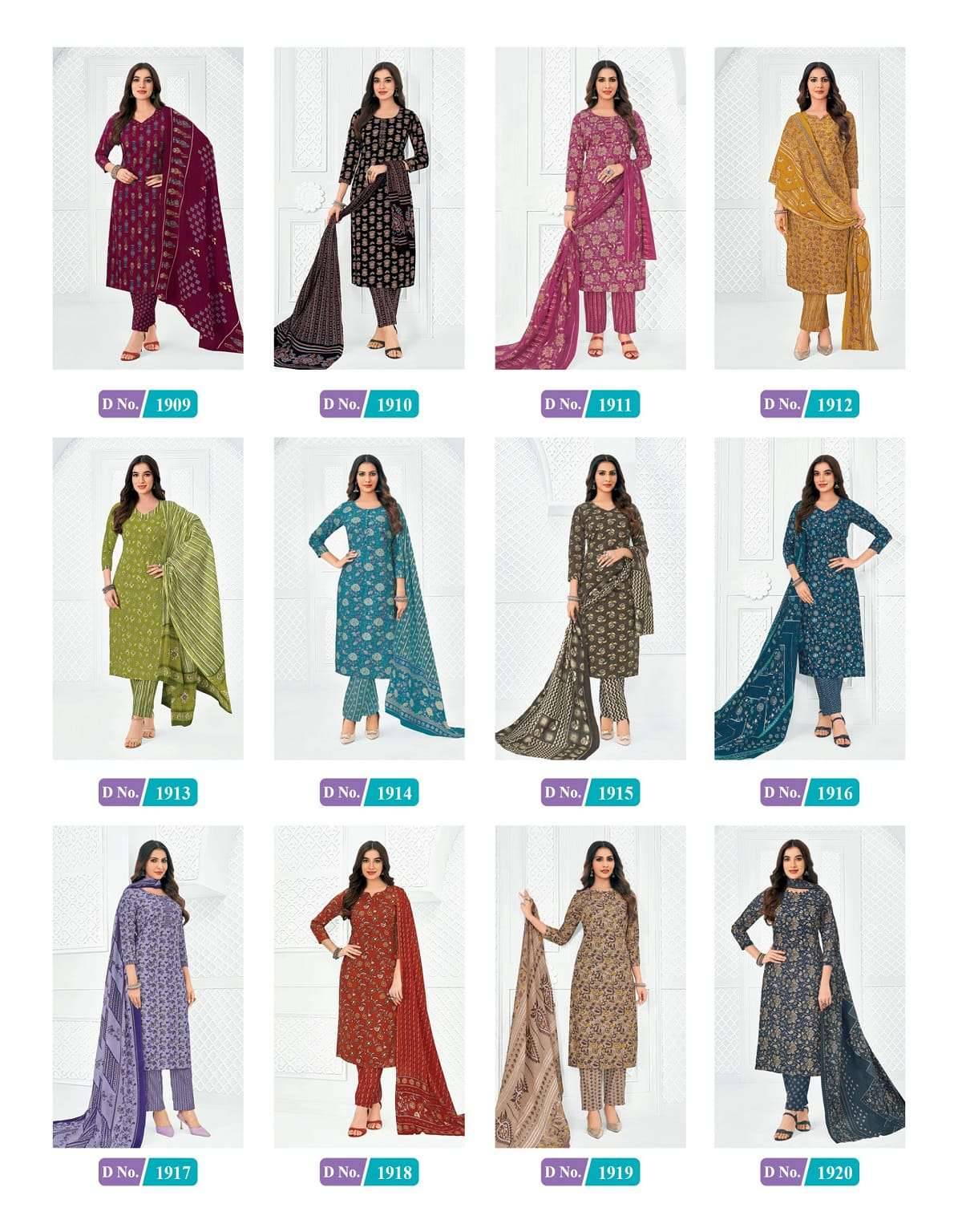 Mcm Life Style Vol 19 Pure Cotton Readymade Suits 12 Pcs Catalog