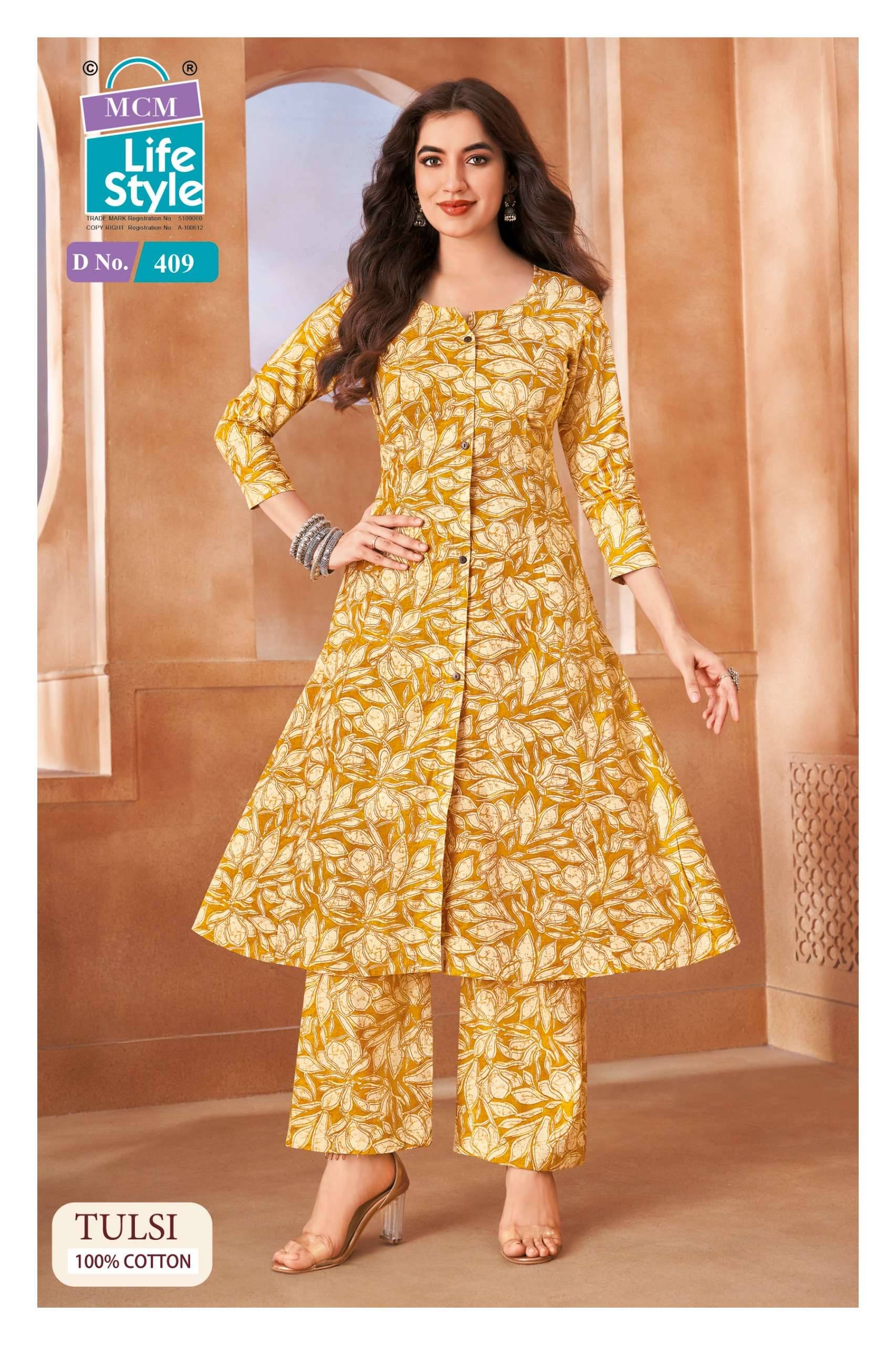 MCM LIFESTYLE TULSI VOL 4 COTTON CO ORD SET 10 PCS CATALOG