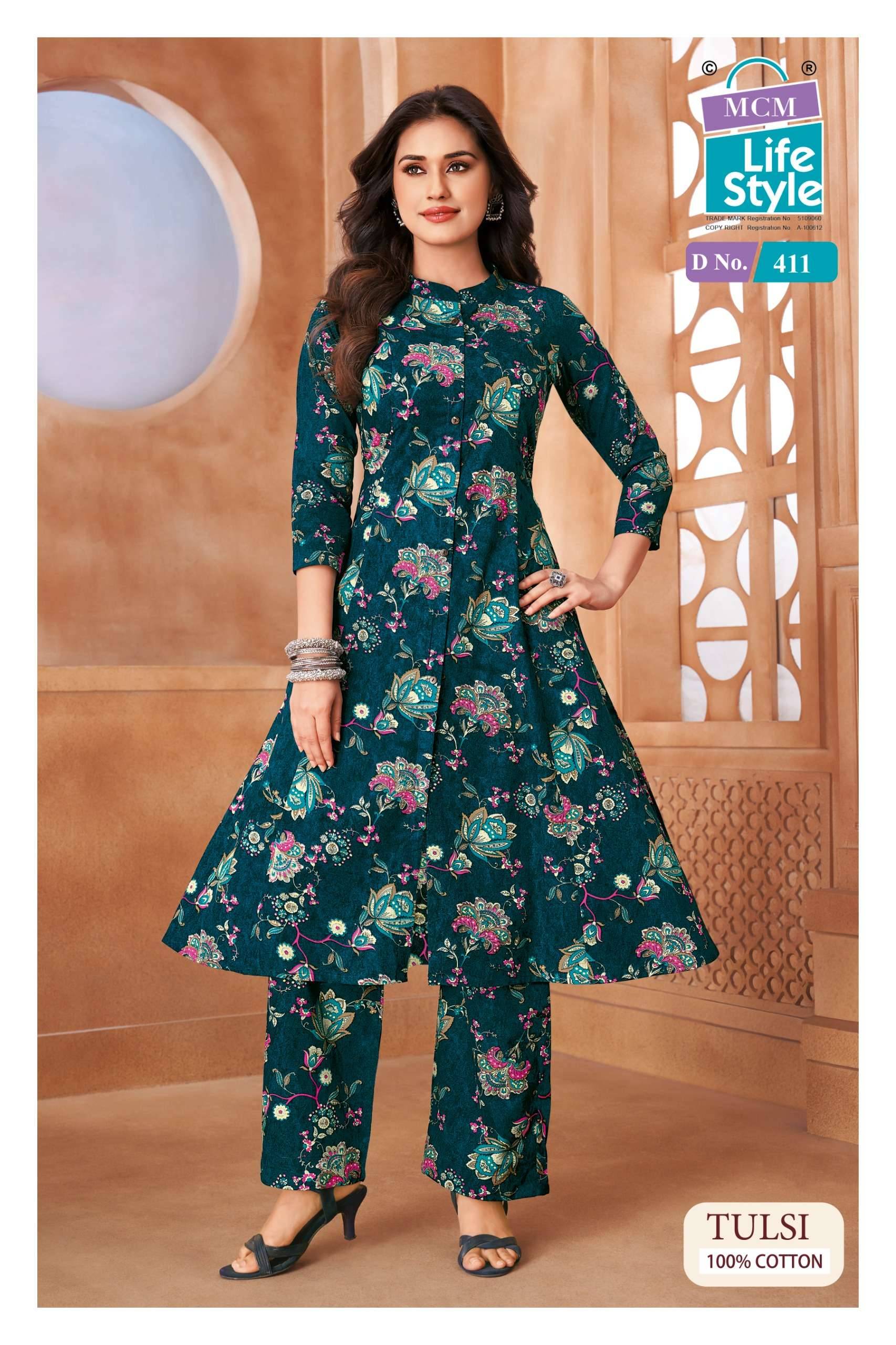 MCM LIFESTYLE TULSI VOL 4 COTTON CO ORD SET 10 PCS CATALOG