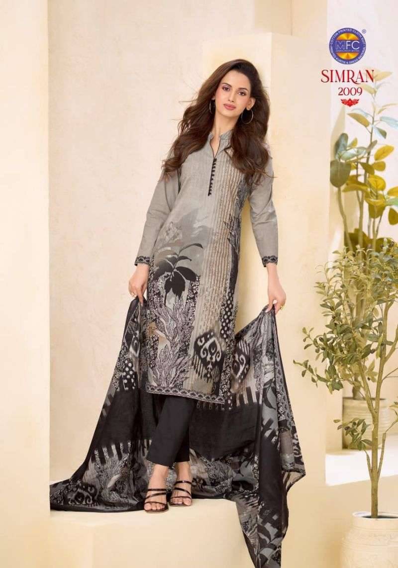 MFC SIMRAN VOL 2 HEAVY PURE COTTON DRESS MATERIAL 12 PCS CATALOG