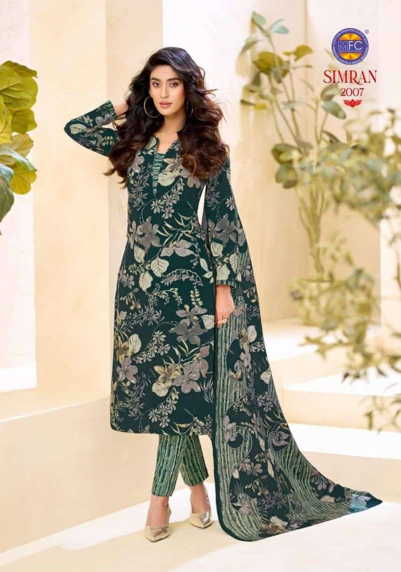 MFC SIMRAN VOL 2 HEAVY PURE COTTON DRESS MATERIAL 12 PCS CATALOG