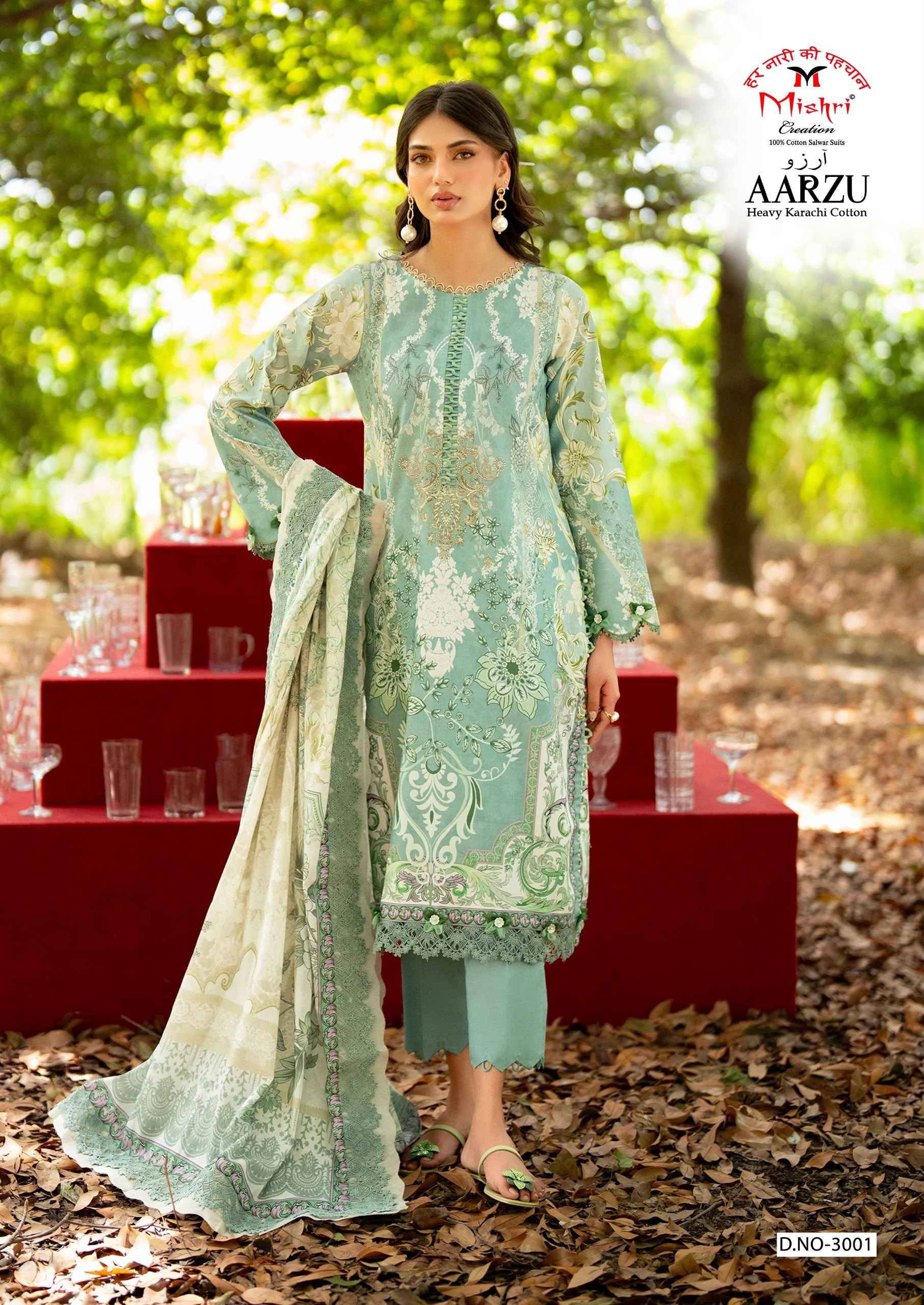 Mishri Creation Aarzu Vol 3 Cotton Dress Material 6 pcs Catalog | Surat Textile Market