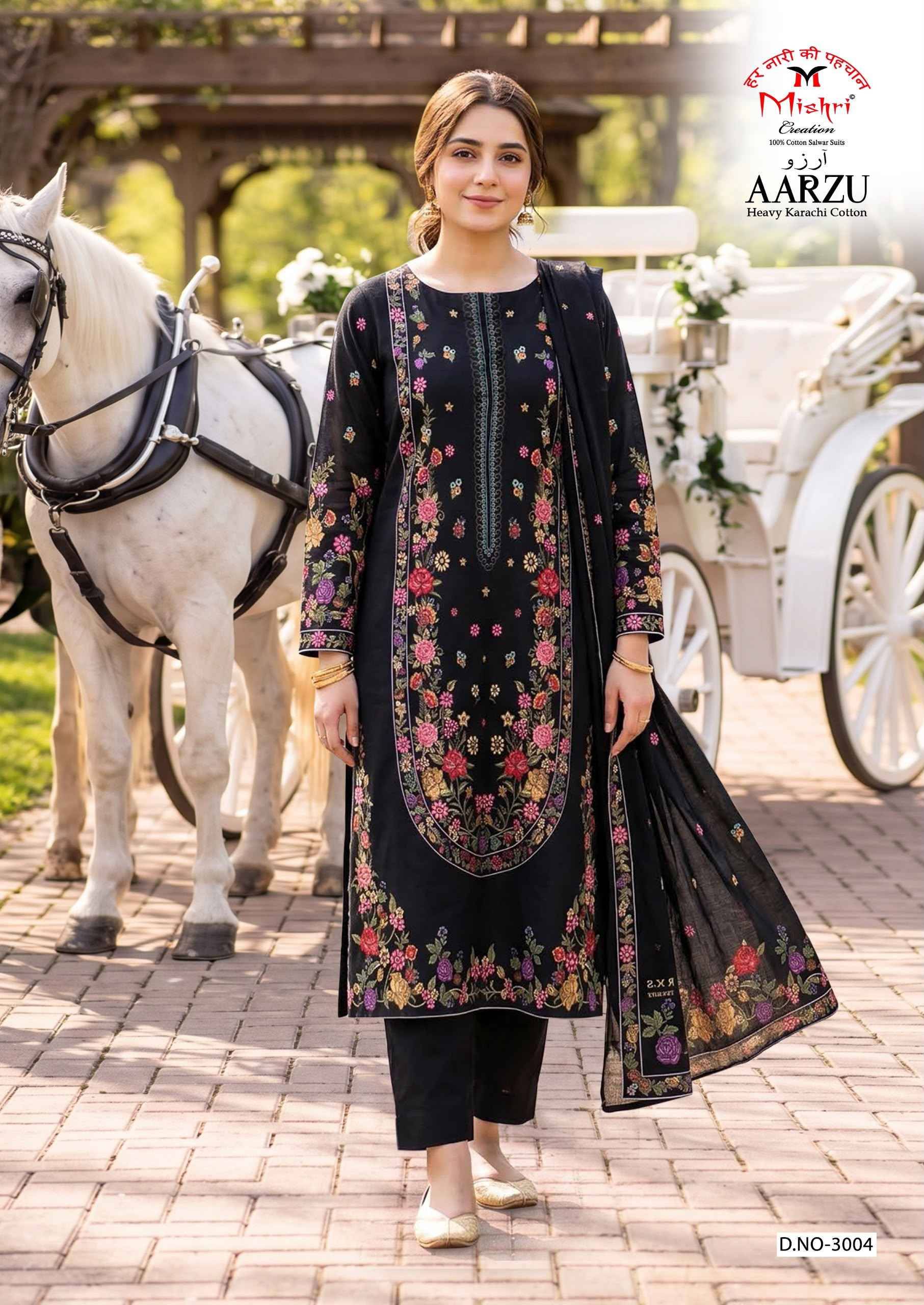 Mishri Creation Aarzu Vol 3 Cotton Dress Material 6 pcs Catalog | Surat Textile Market