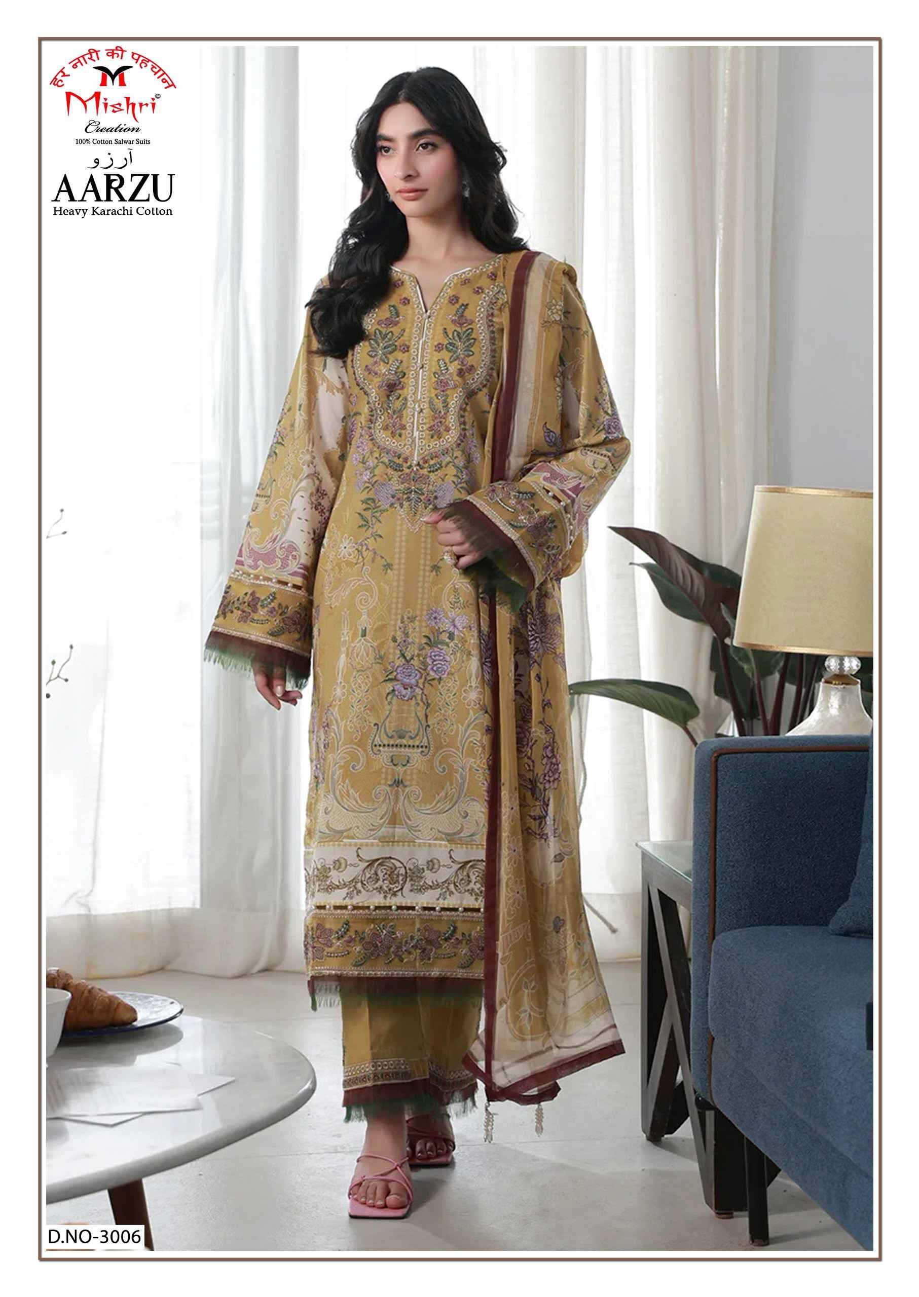 Mishri Creation Aarzu Vol 3 Cotton Dress Material 6 pcs Catalog | Surat Textile Market