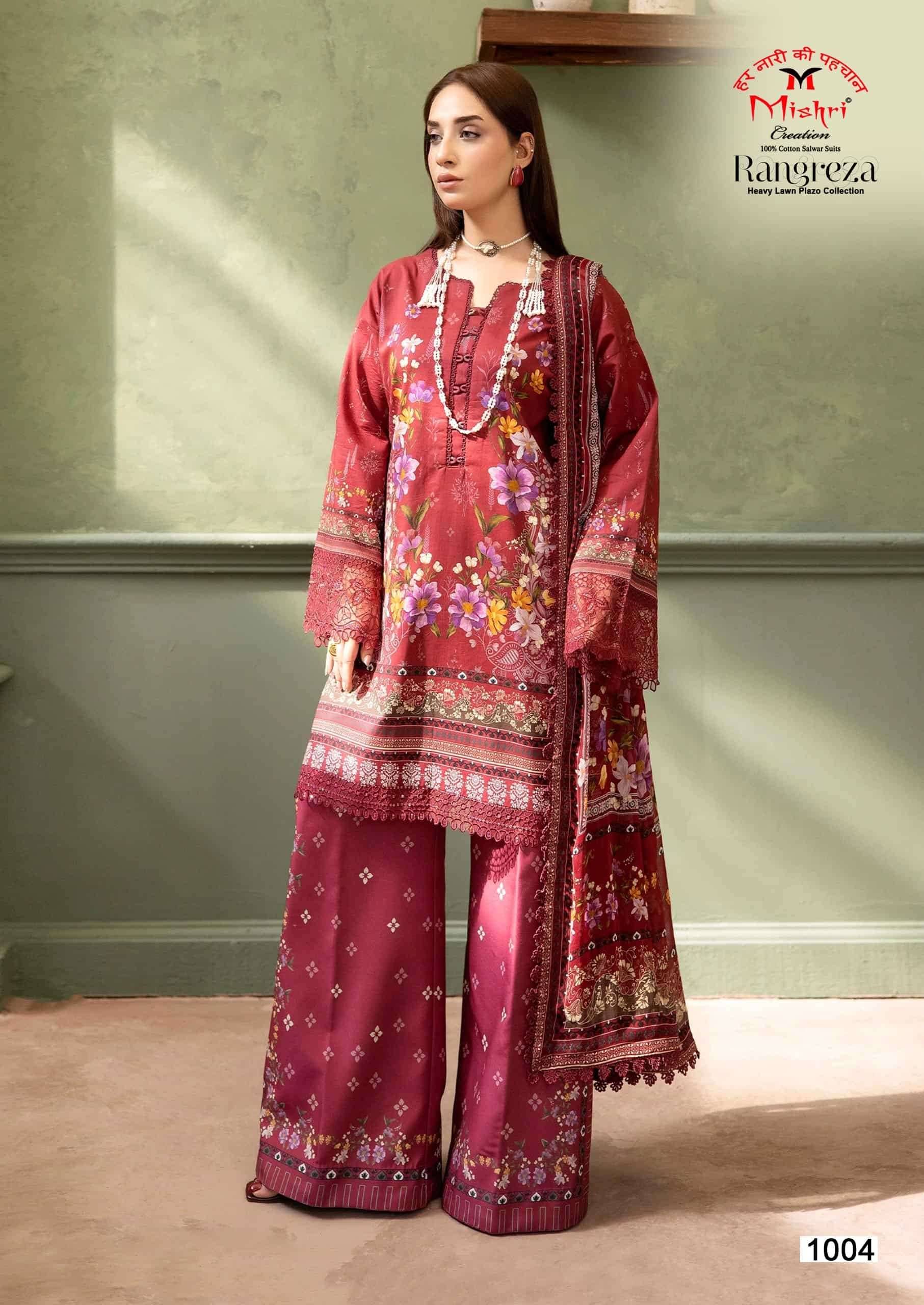 Mishri Rangreza Karachi Print Cotton Dress Material 6 Pcs Catalog