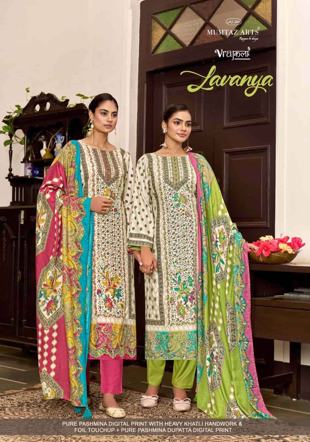 Mumtaz Arts Lavanya New Pashmina Designs Salwar Suit _ Surat Wholesale Market 4 Pcs Catalog 