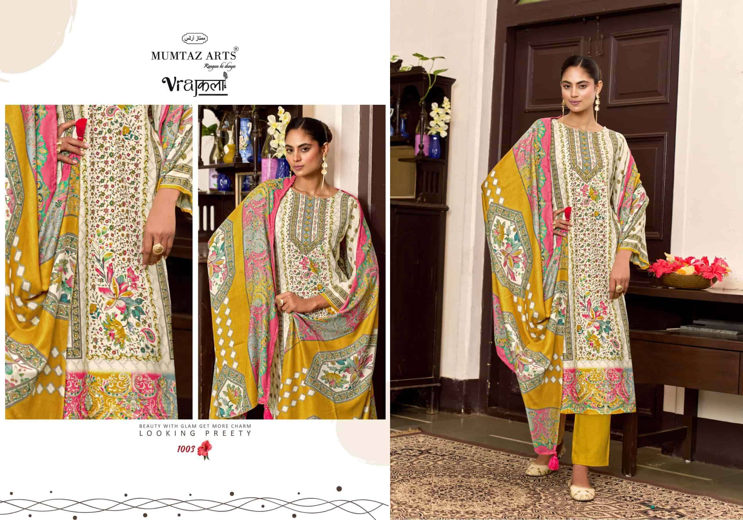 Mumtaz Arts Lavanya New Pashmina Designs Salwar Suit _ Surat Wholesale Market 4 Pcs Catalog 