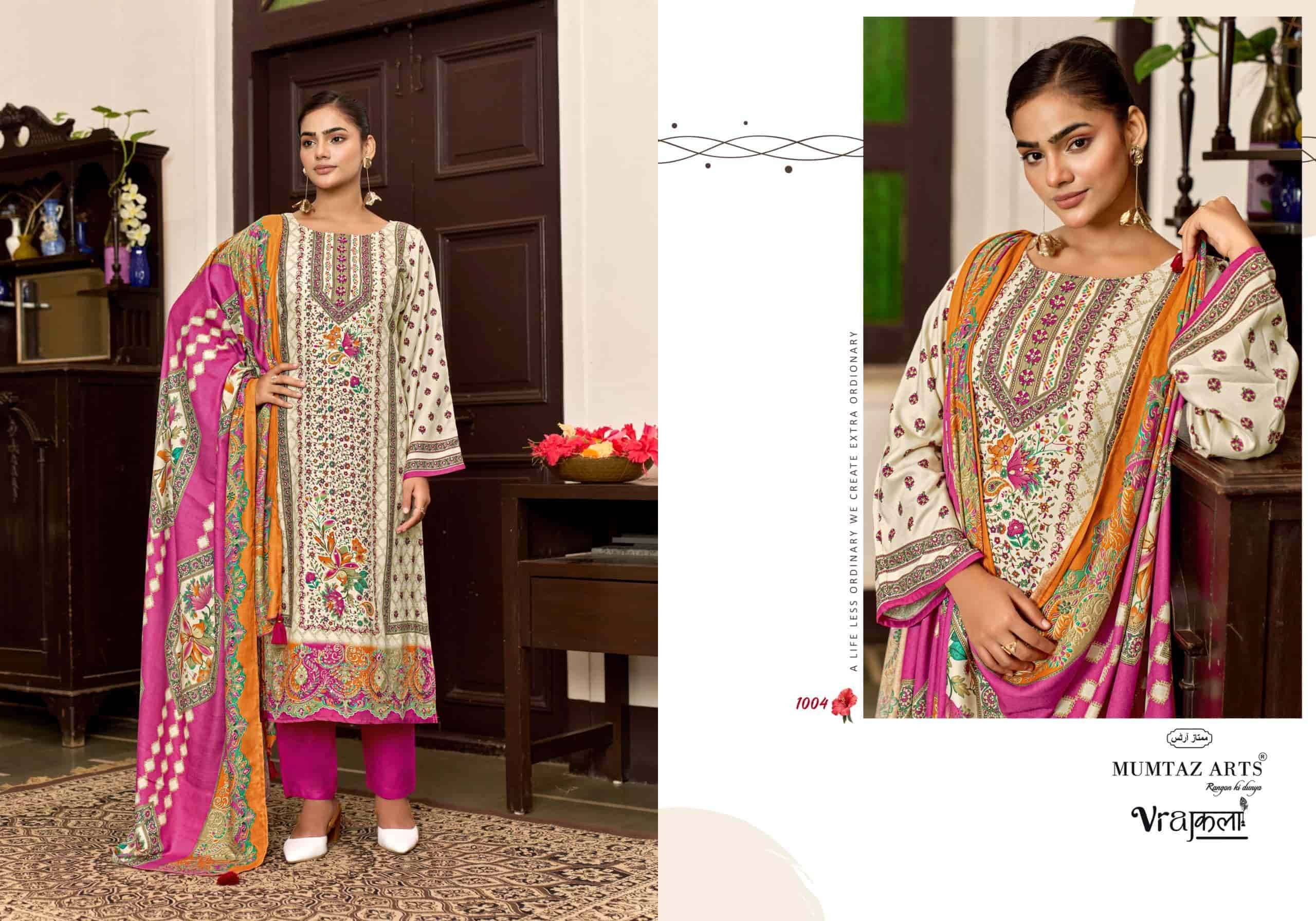 Mumtaz Arts Lavanya New Pashmina Designs Salwar Suit _ Surat Wholesale Market 4 Pcs Catalog 