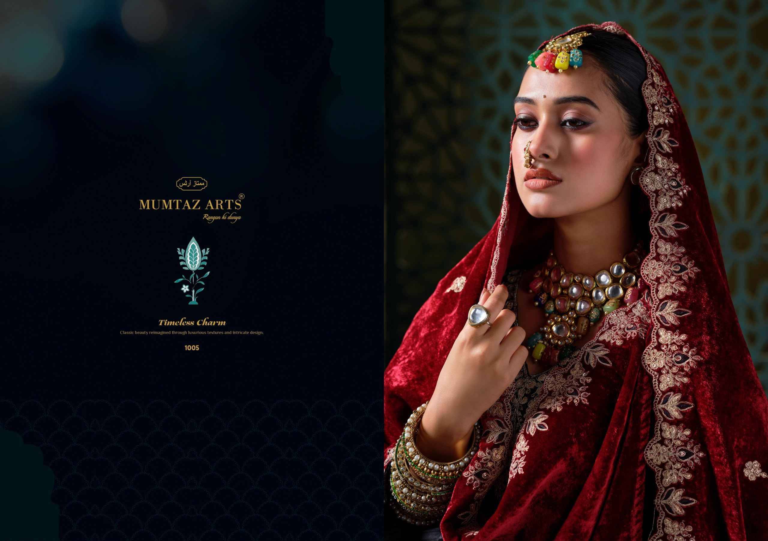 Mumtaz Arts Rukhsar Velvet Dress Material 5 pcs Catalog | Wholesale Textiles Direct from Surat