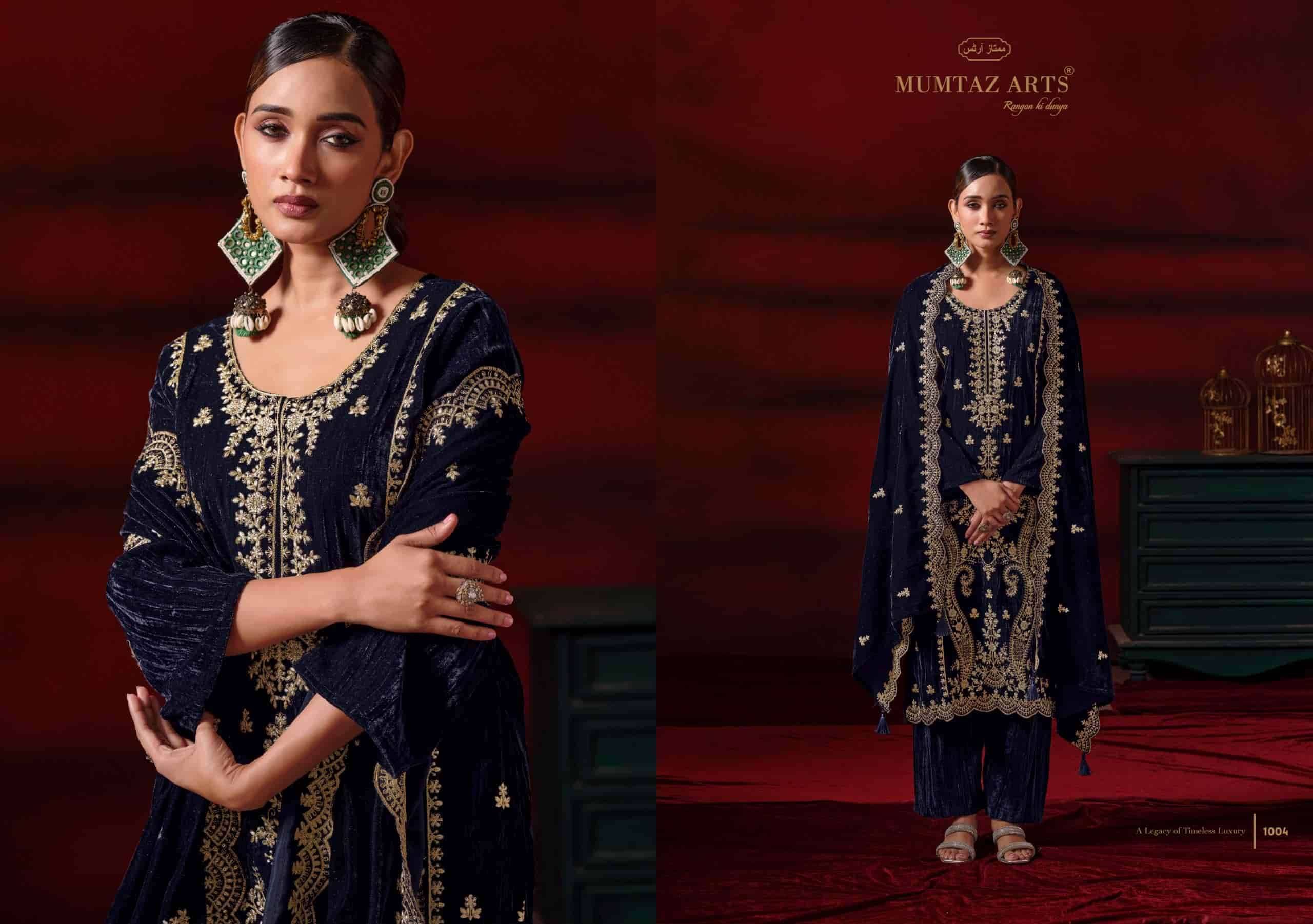 Mumtaz Arts Shahzaadi Designer Velvet Wedding Wear Salwar Kameez _ Surat Wholesale Market 4 Pcs Catalog 