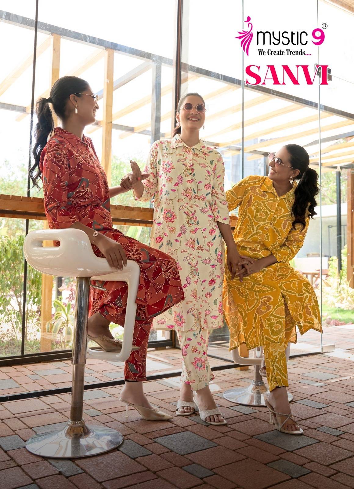 Mystic 9 Saanvi Vol-1 Long Cord Set Catalog With Price 10 Pcs Catalog