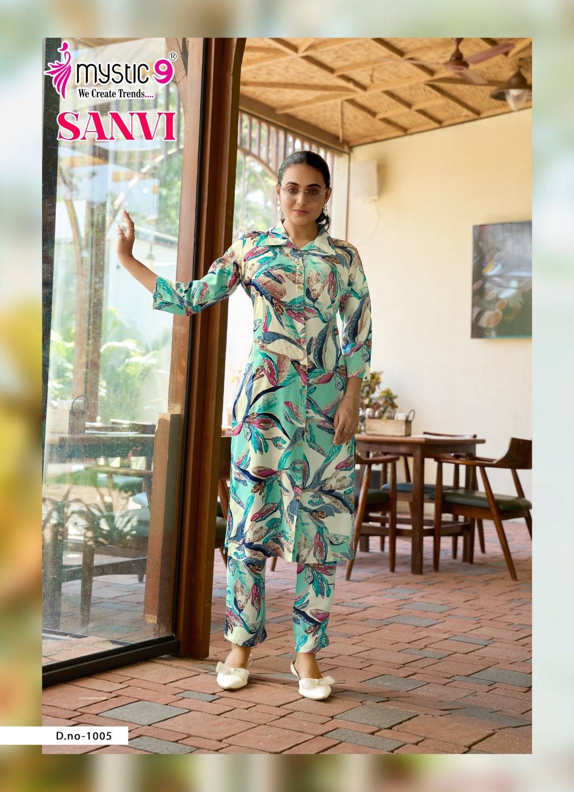 Mystic 9 Saanvi Vol-1 Long Cord Set Catalog With Price 10 Pcs Catalog