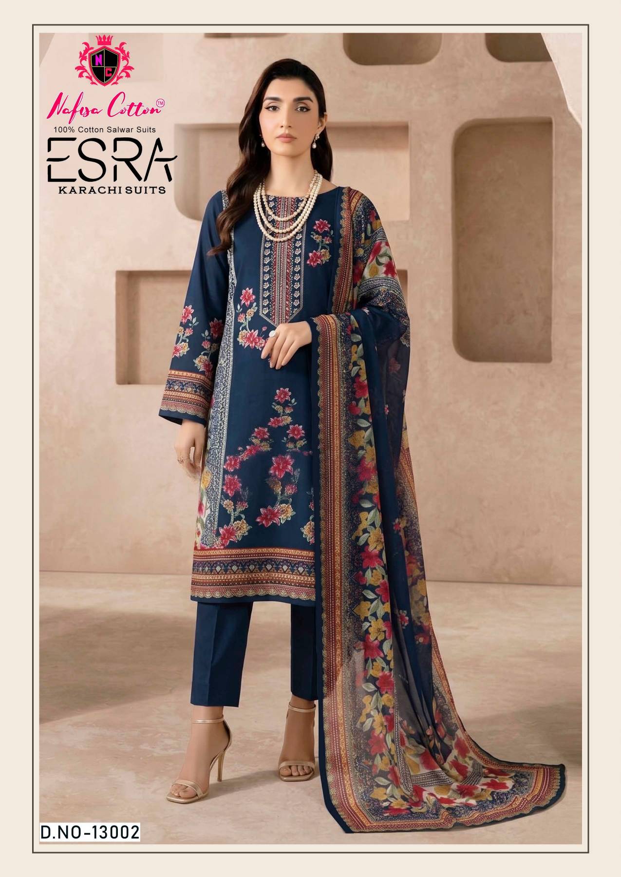 Nafisa Esra vol 19 Karachi Pakistani Dress Material 6 Pcs Catalog