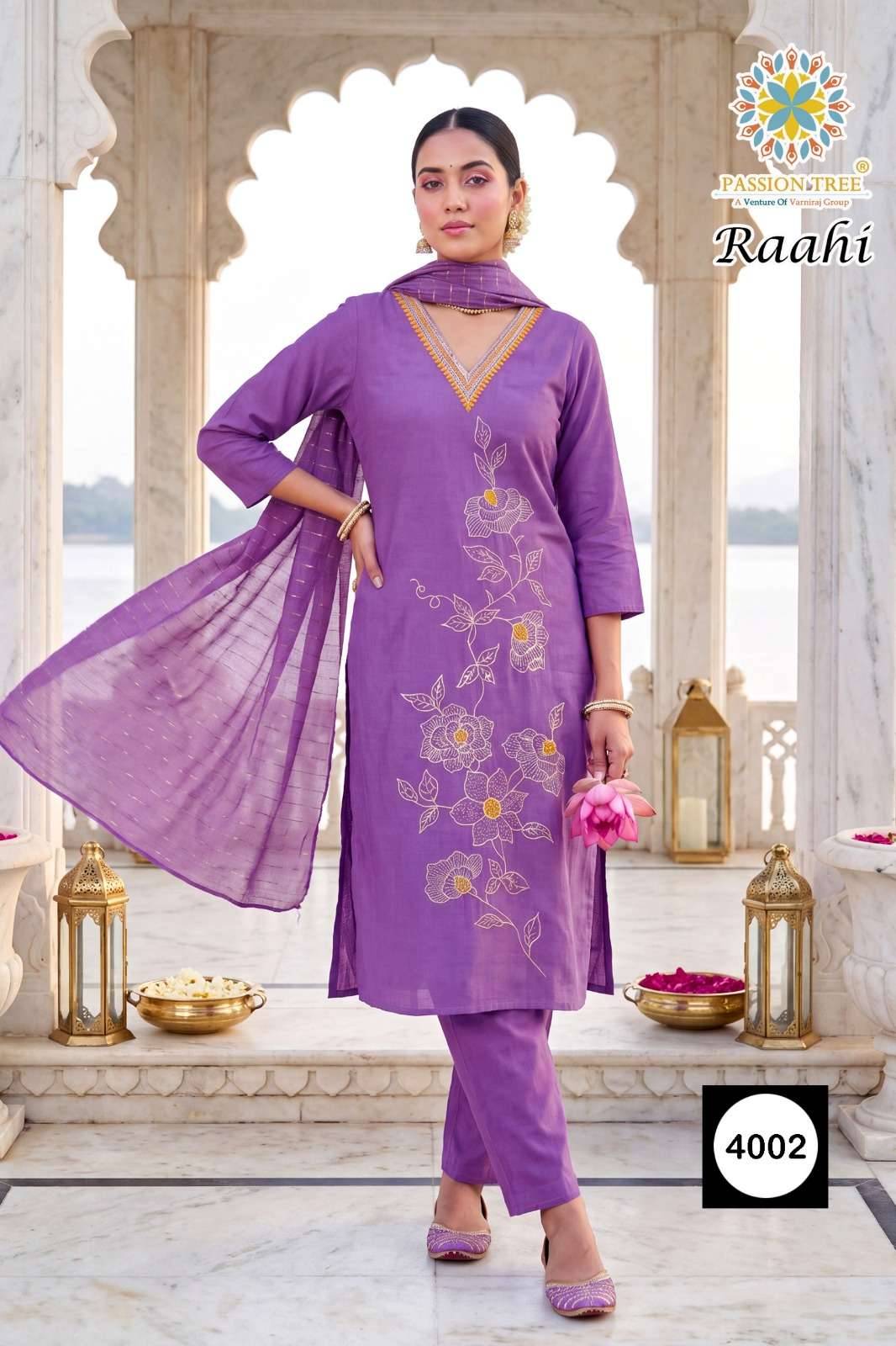 Passion Tree Raahi Vol 4 Roman Silk Readymade Suits 6 Pcs Catalog | Wholesale Textiles Direct from Surat