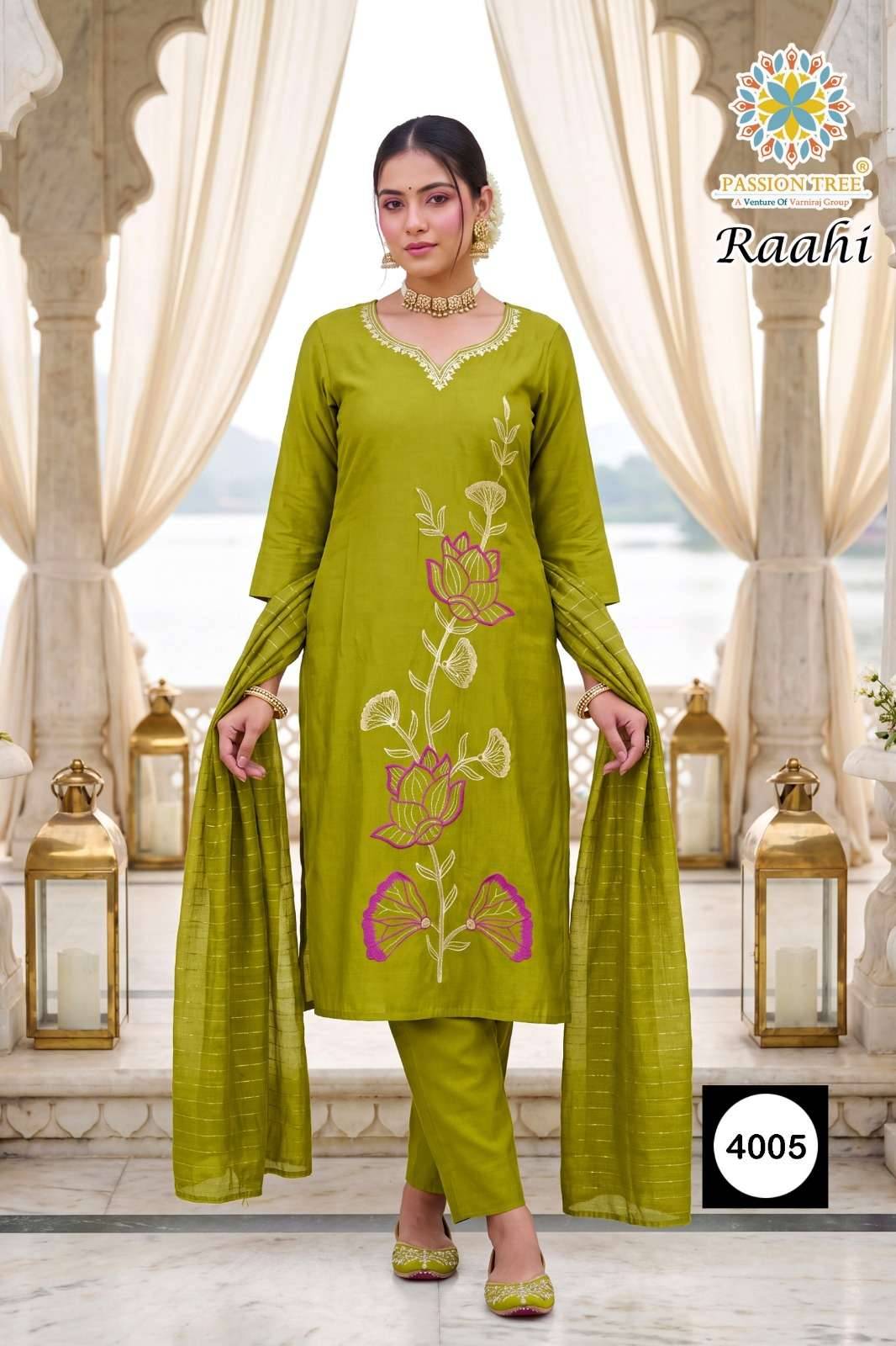 Passion Tree Raahi Vol 4 Roman Silk Readymade Suits 6 Pcs Catalog | Wholesale Textiles Direct from Surat
