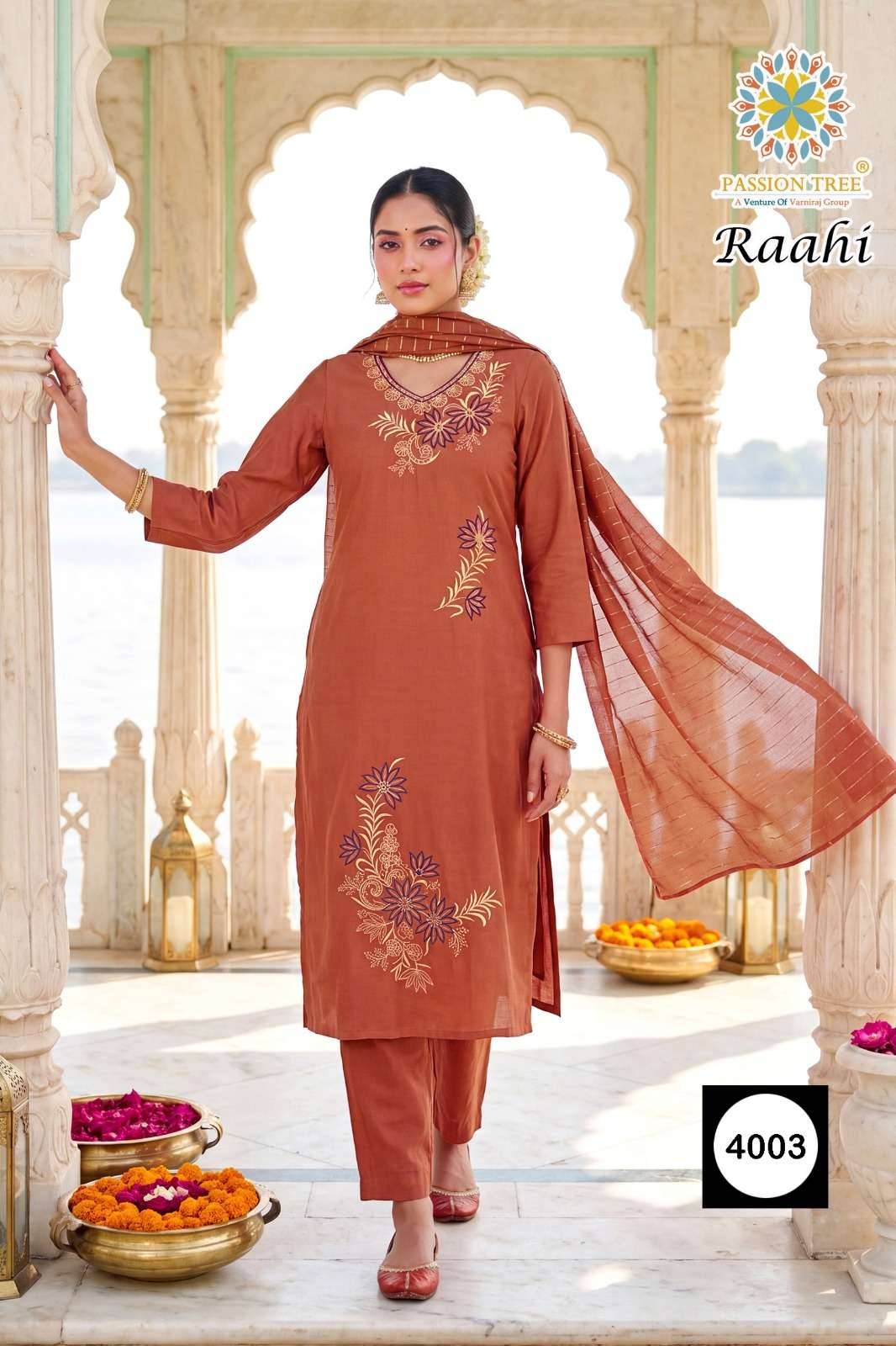 Passion Tree Raahi Vol 4 Roman Silk Readymade Suits 6 Pcs Catalog | Wholesale Textiles Direct from Surat