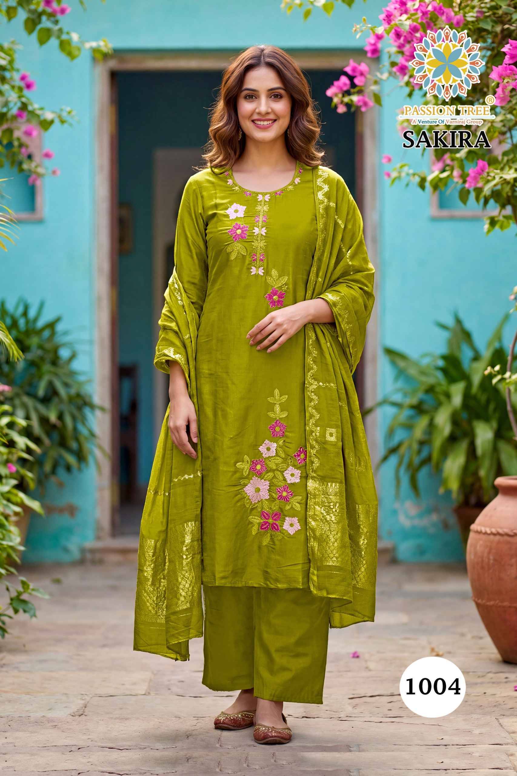 Passion Tree Sakira Vol 1 Roman Silk Kurti Combo 6 pcs Catalog | Wholesale Market Surat 