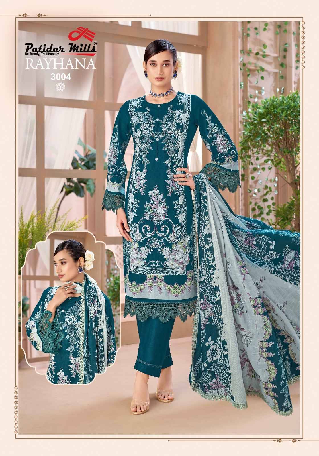 Patidar Mills Rayhana Vol 3 Cotton Dress Material 8 pcs Catalog | Wholesale Market Surat